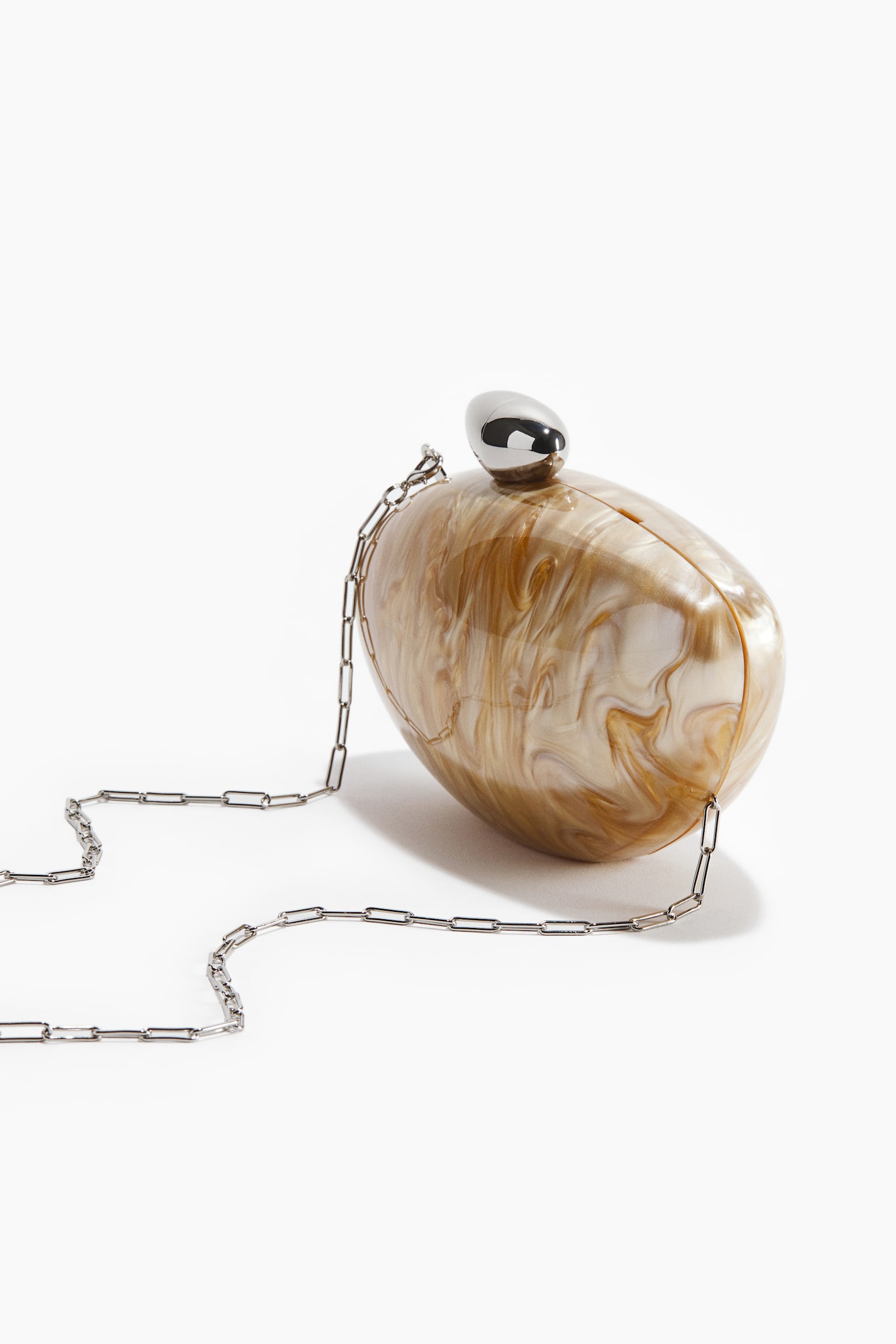 Pearly clutch - Beige/Marbled - 2