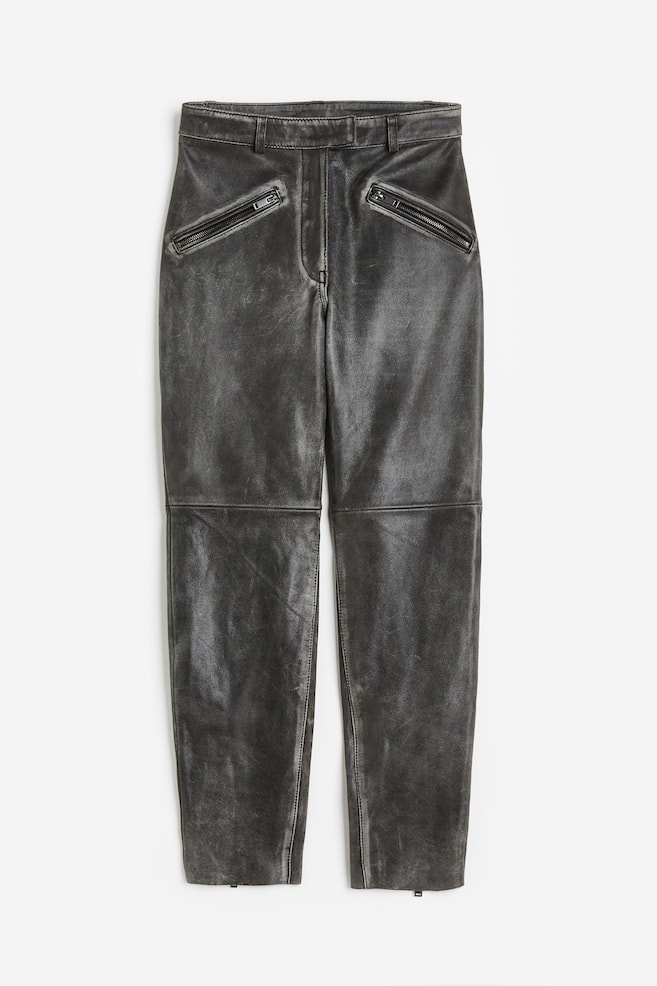 Leather trousers - Vintage black - 2
