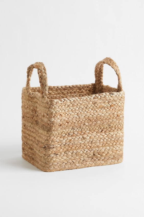 Beige Small Jute Storage Basket at H&M Home | H&M US