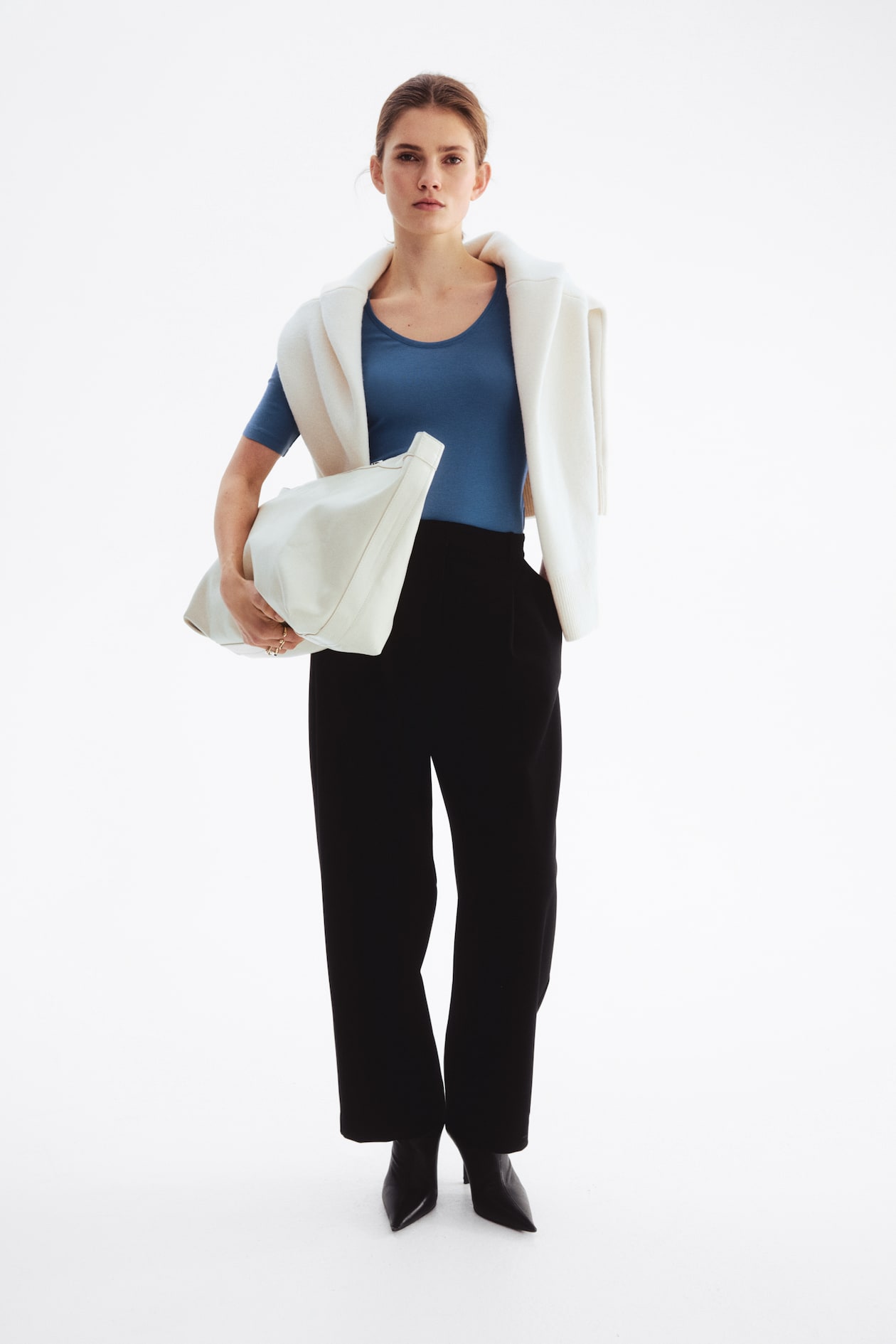 Scoop-Neck Pima Cotton Top - image 3
