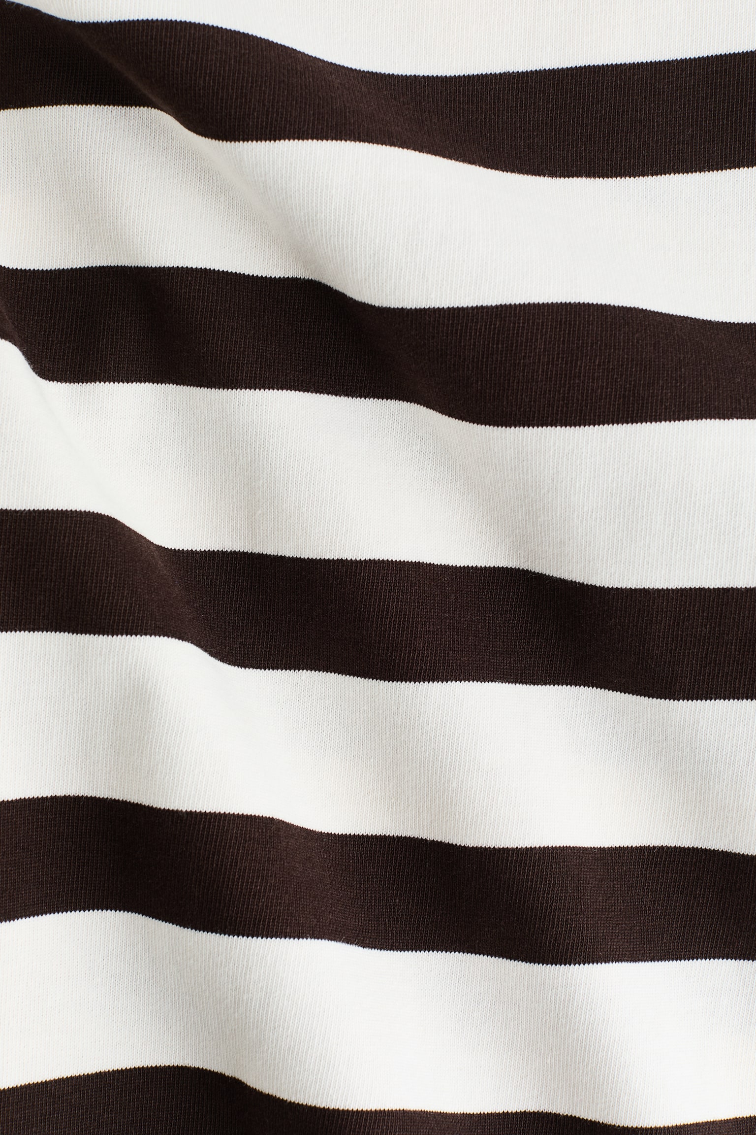 Boxy T-Shirt - White/dark brown striped/Yellow/Pink/Pale yellow/White - 2
