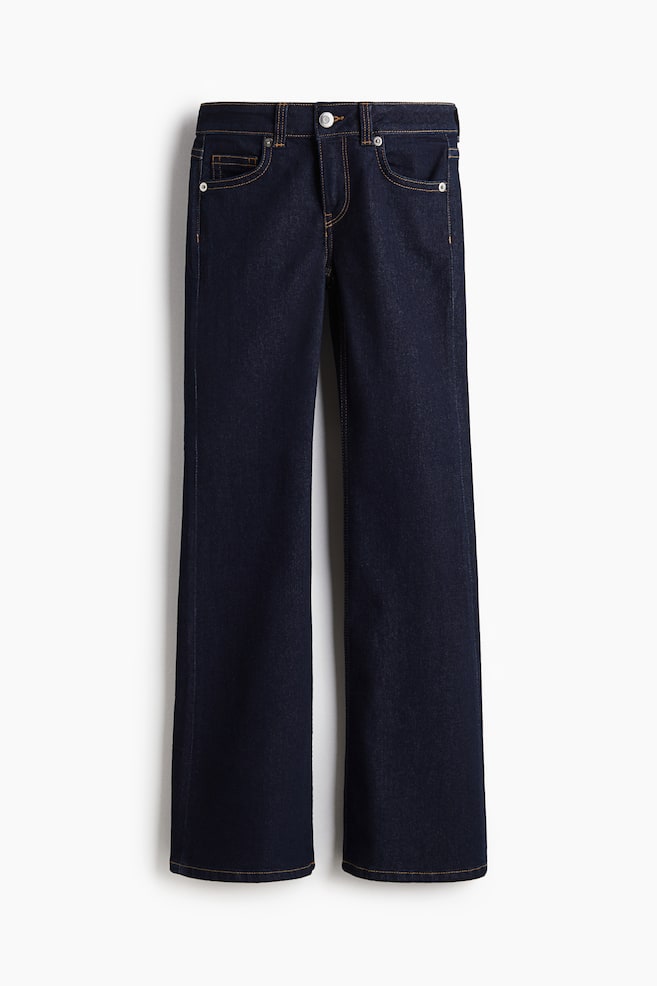 Flared Low Jeans - Dark denim blue/Denim blue/Black/Colour block/Pale denim blue/Grey/Denim blue - 1