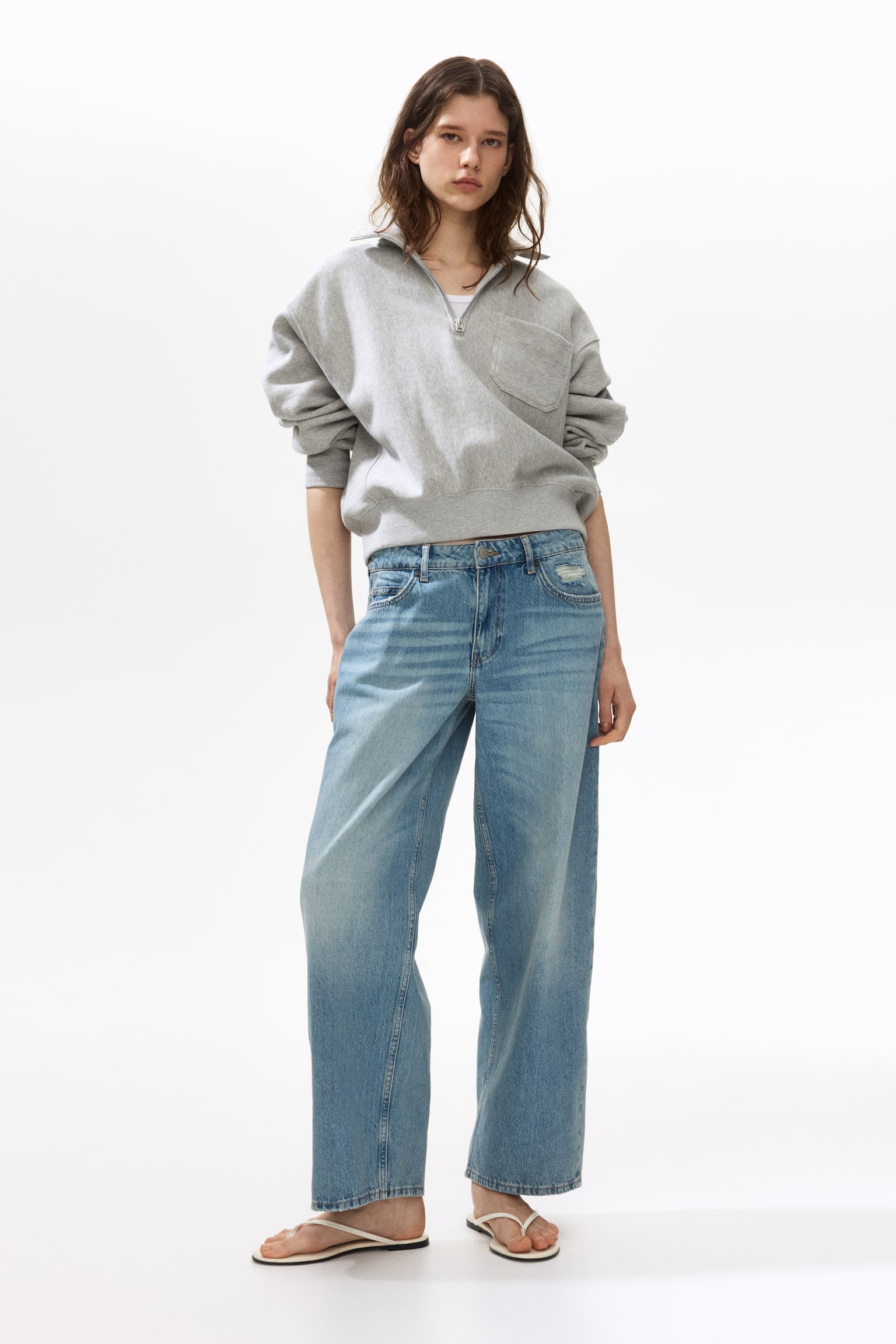 Baggy Low Waist Jeans - Light denim blue/Dark denim blue/Denim black - 5