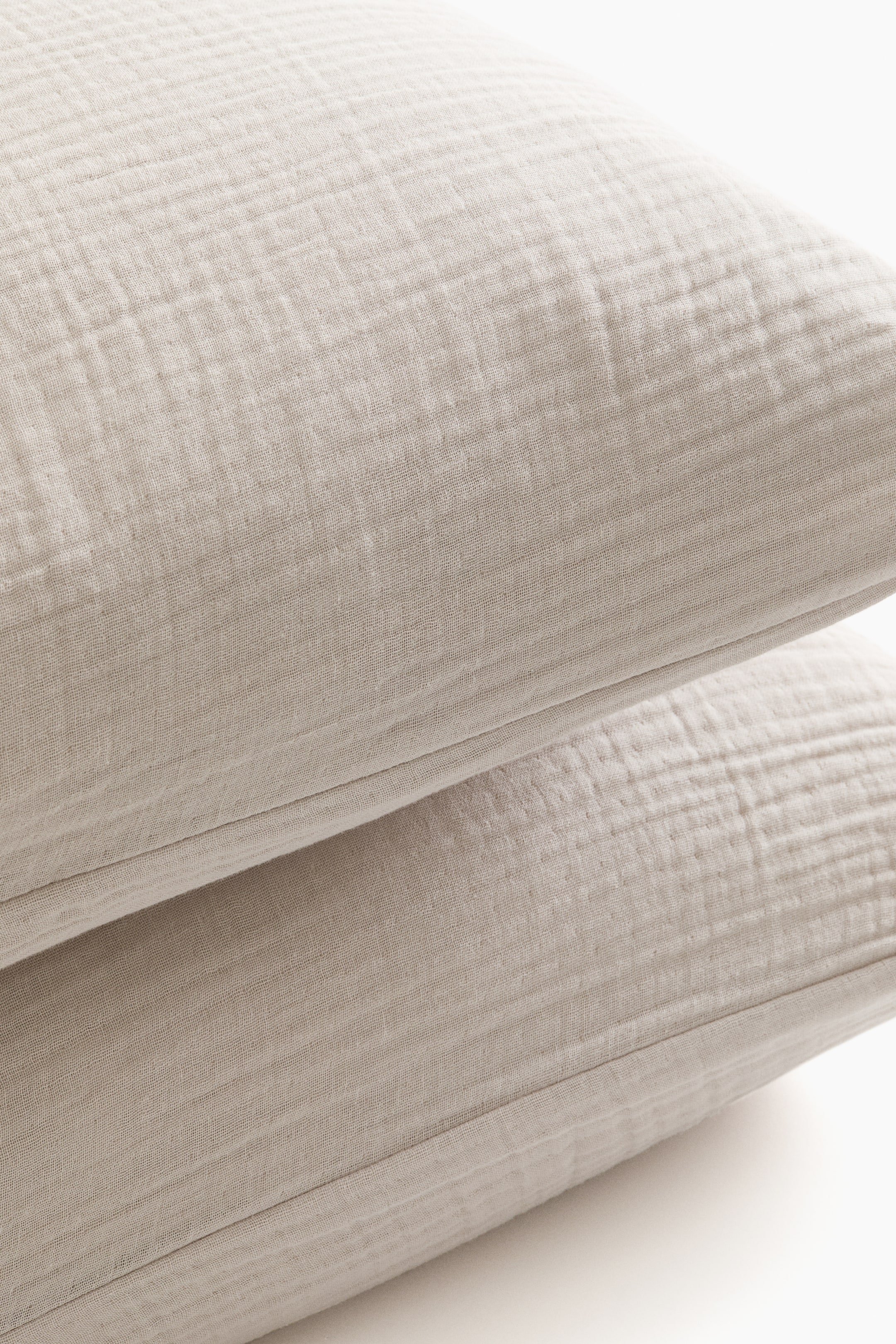 2-Pack Cotton Muslin Pillowcases