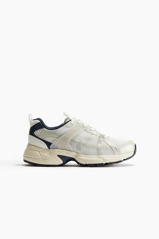 Sneakers - Blanc/argenté - 1