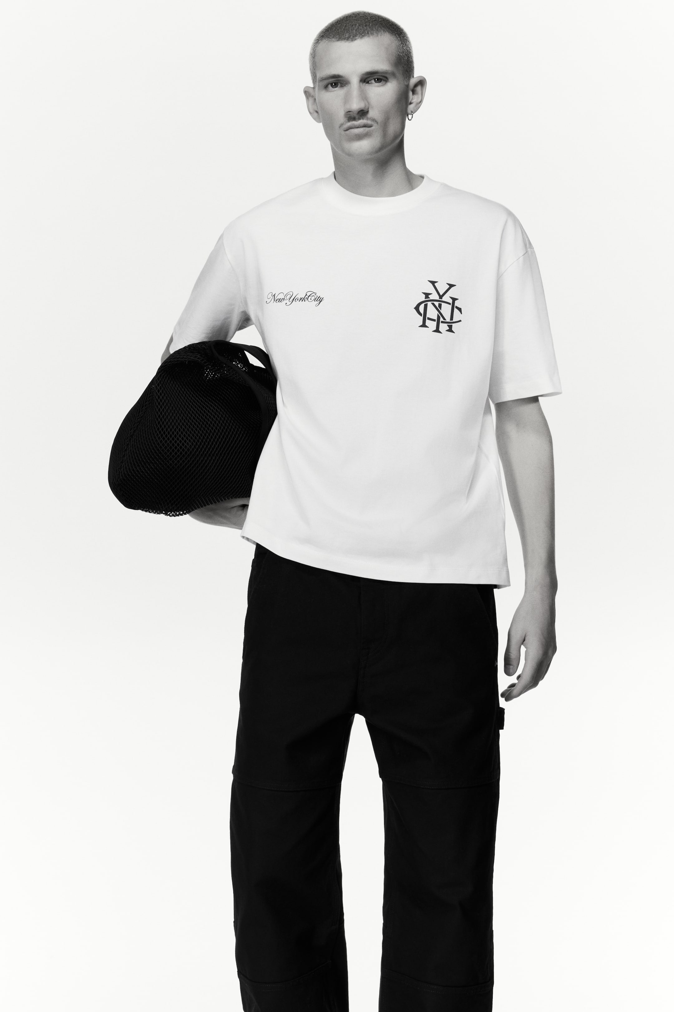 Vis større bilde: Loose Fit T-shirt med trykk - Hvit/New York City - HERRE | H&M NO 3