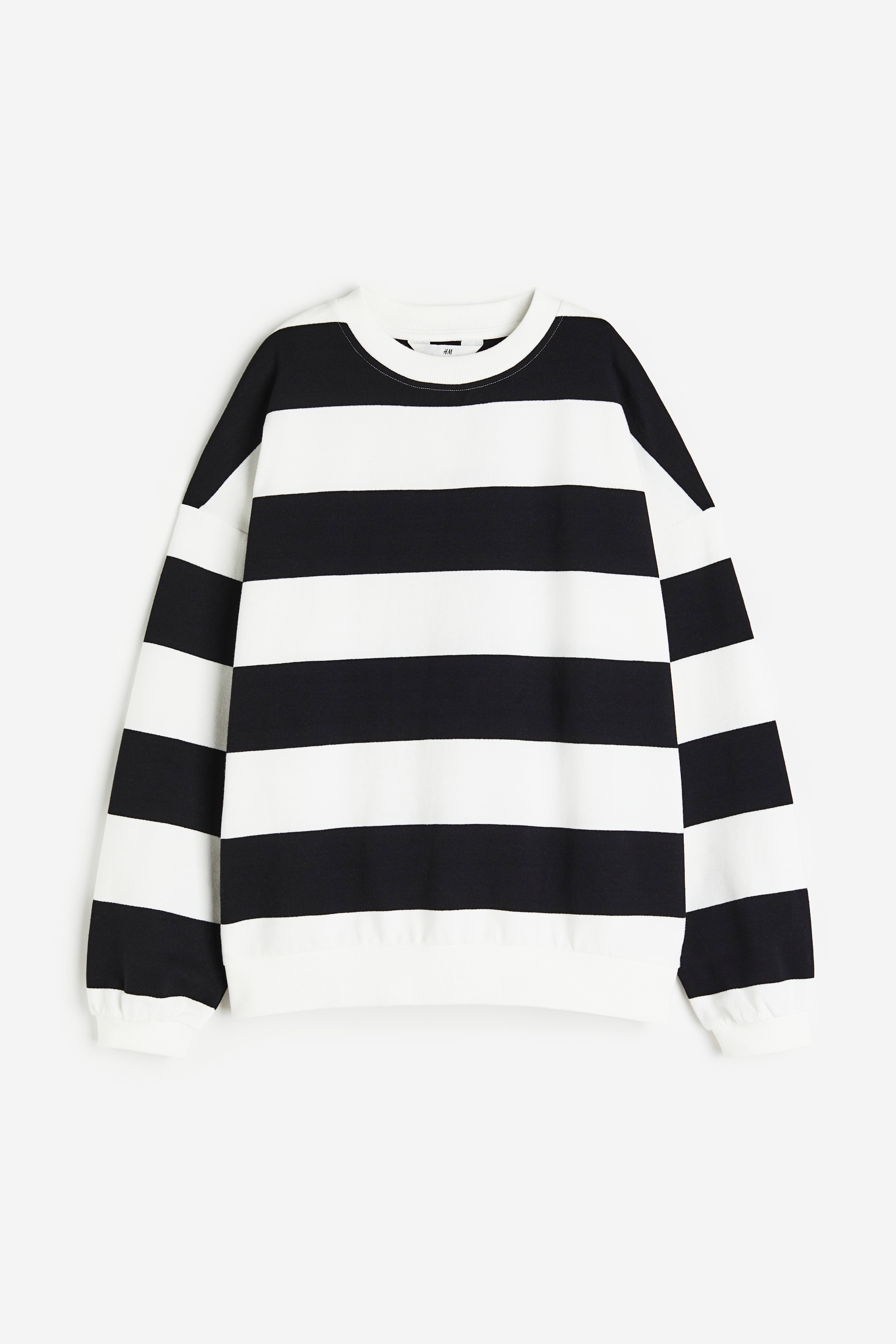 Black and white sweatshirt hotsell