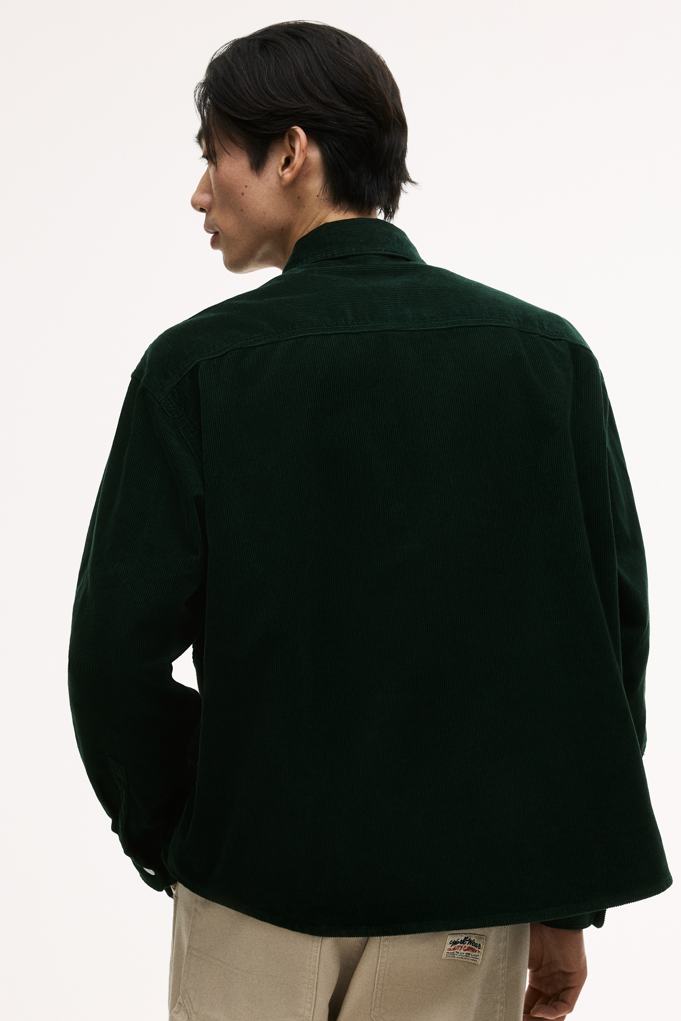 Oversized cotton corduroy shirt