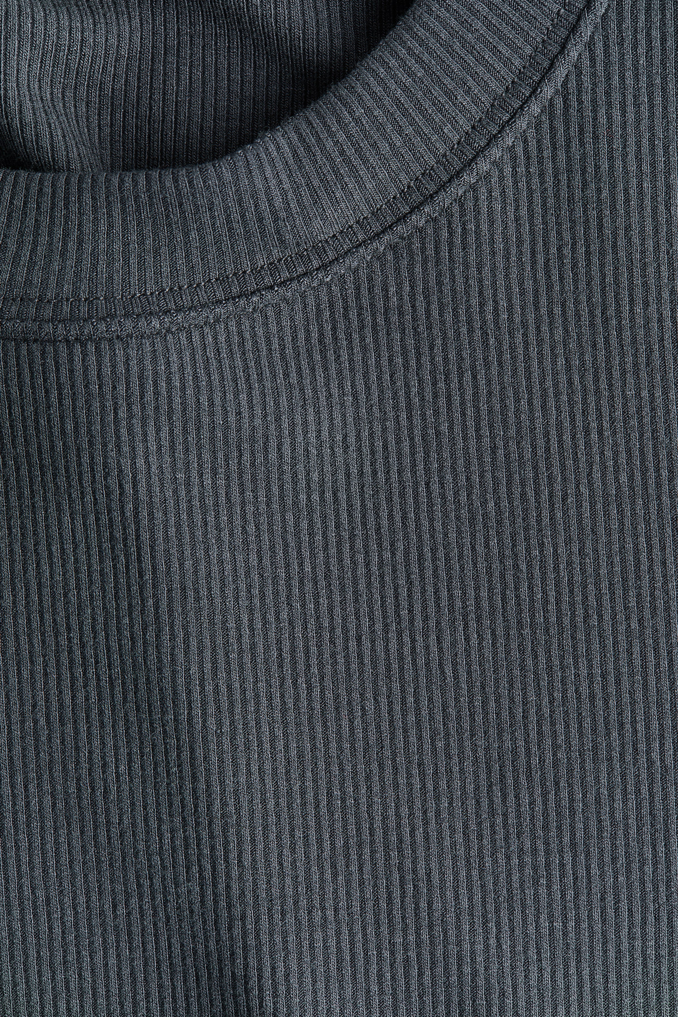 Ribbed Viscose T-Shirt