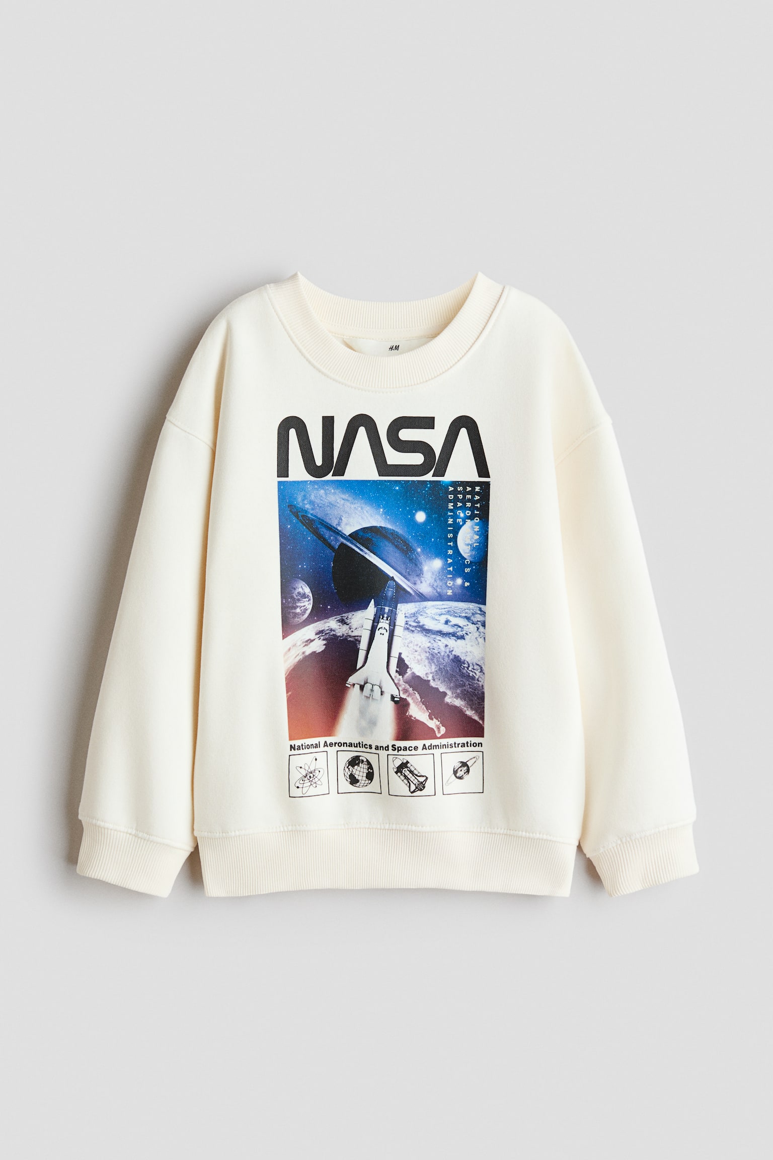 圖案運動衫 - 奶油色/NASA/紅色/94/Black/Boo!