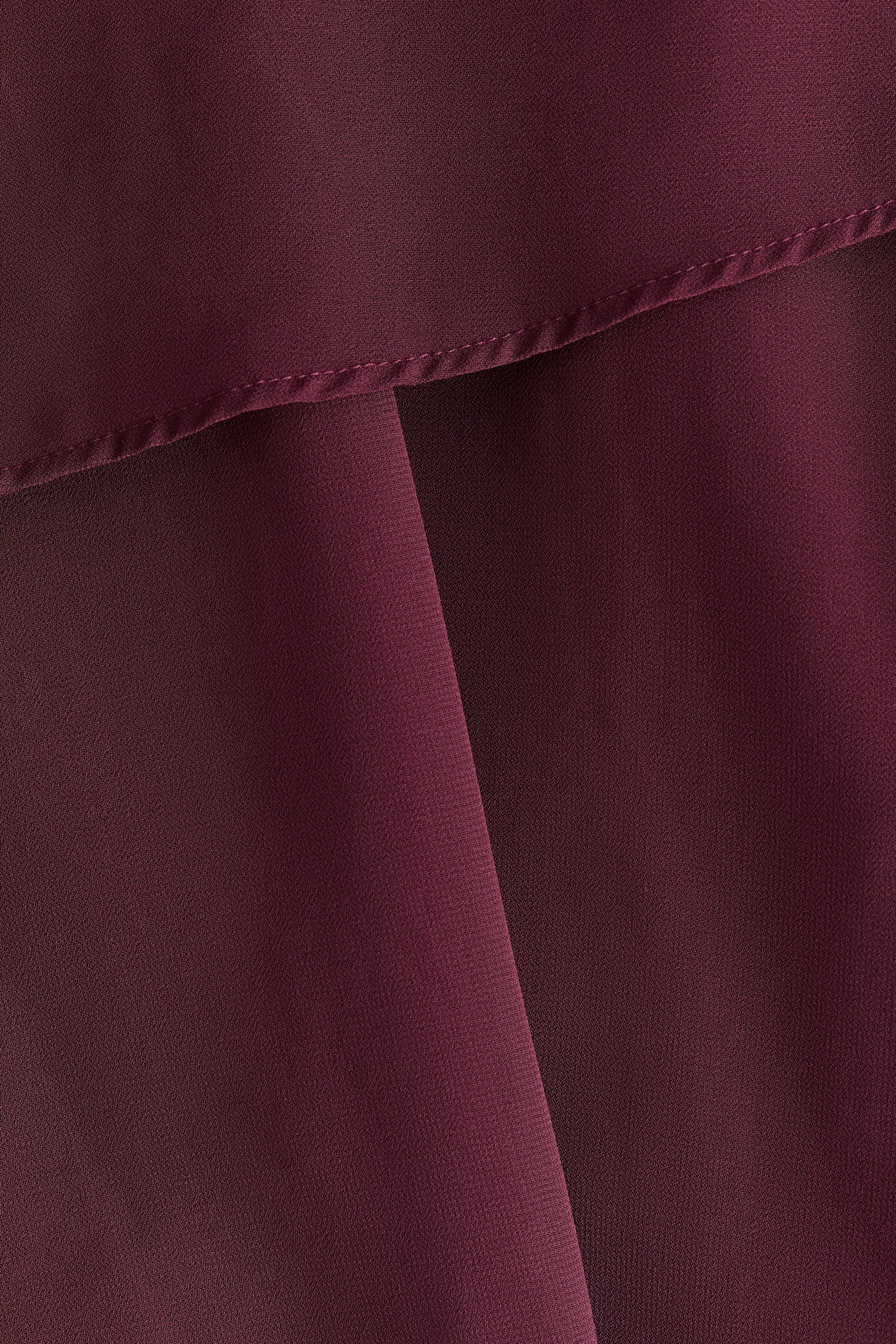 Volantrok van chiffon - Bordeauxrood - 3