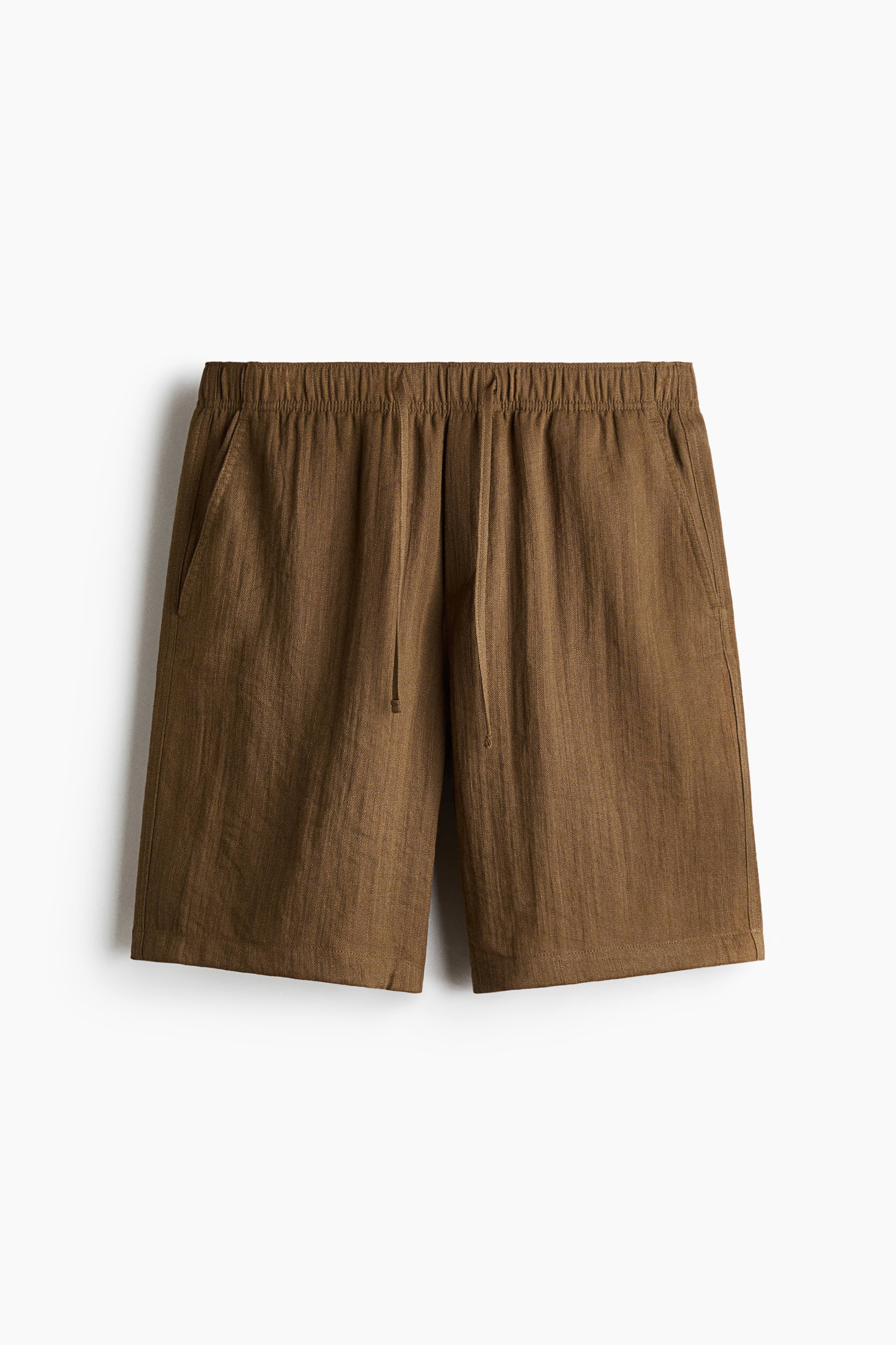Pantalón corto de algodón Loose Fit - Verde caqui/Gris oscuro/Beige claro