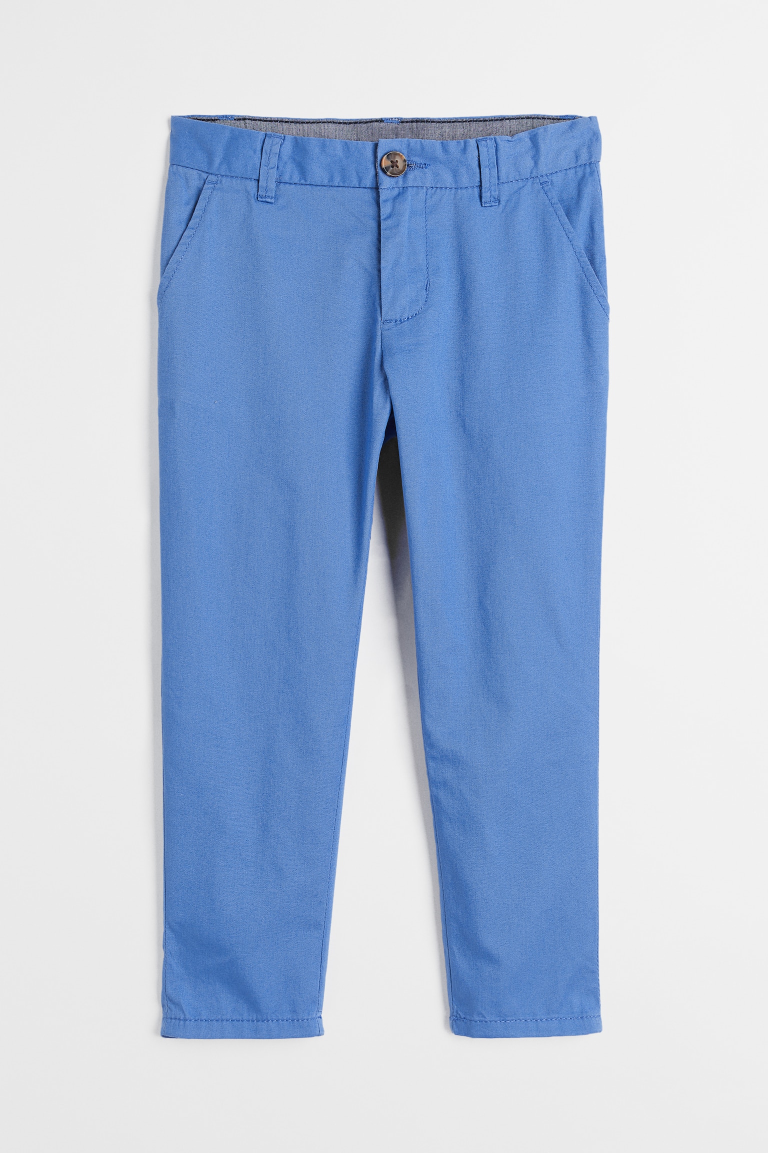 Cotton Chinos - Blue - 1