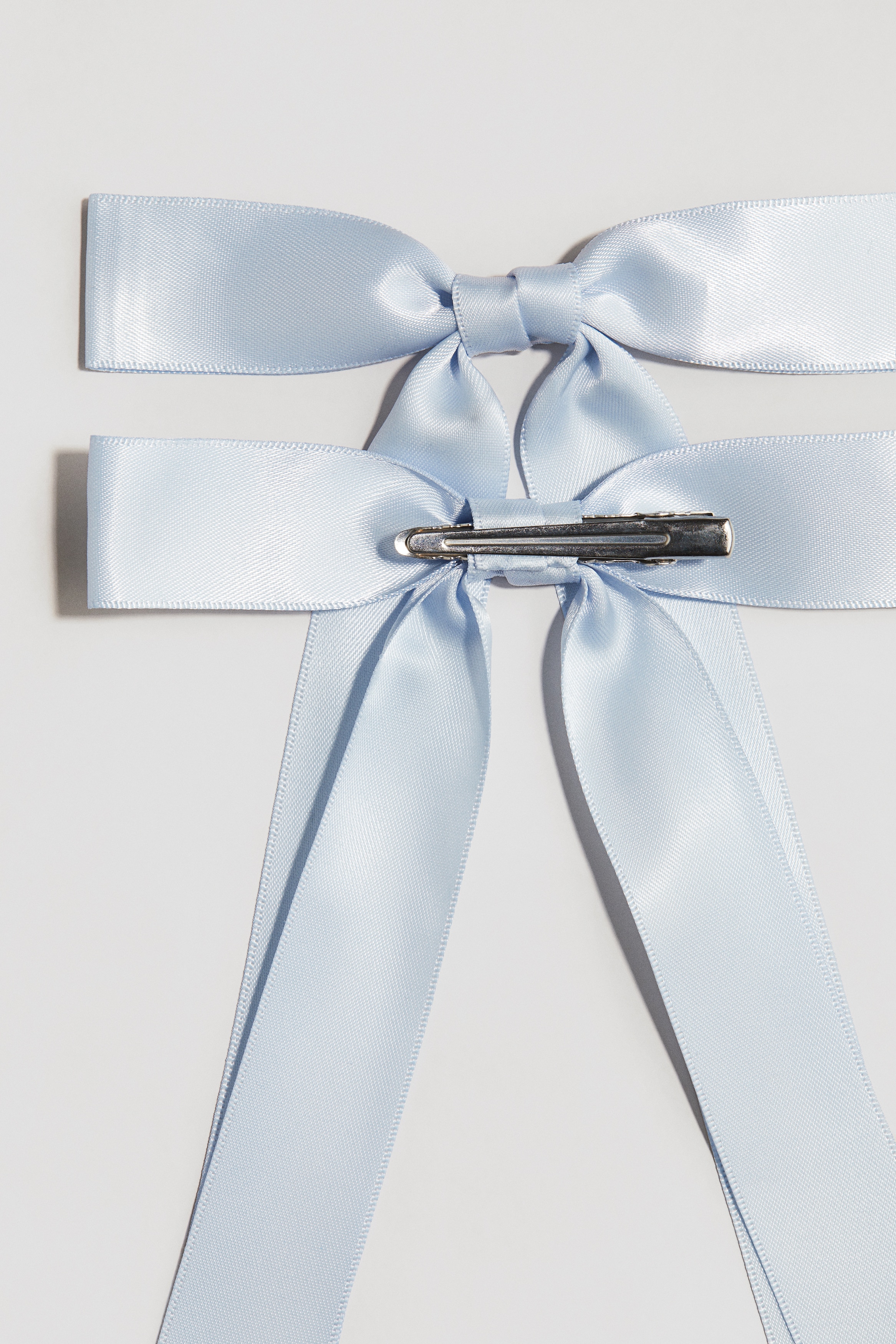 4 Stück Haarspangen Mit Schleife – Niedliche Haarschleifen-Clips In Hellblau, 15,2 Cm