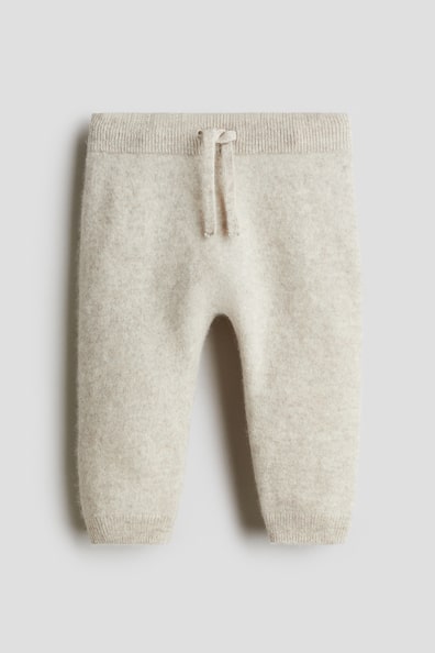 カシミヤニットパンツ