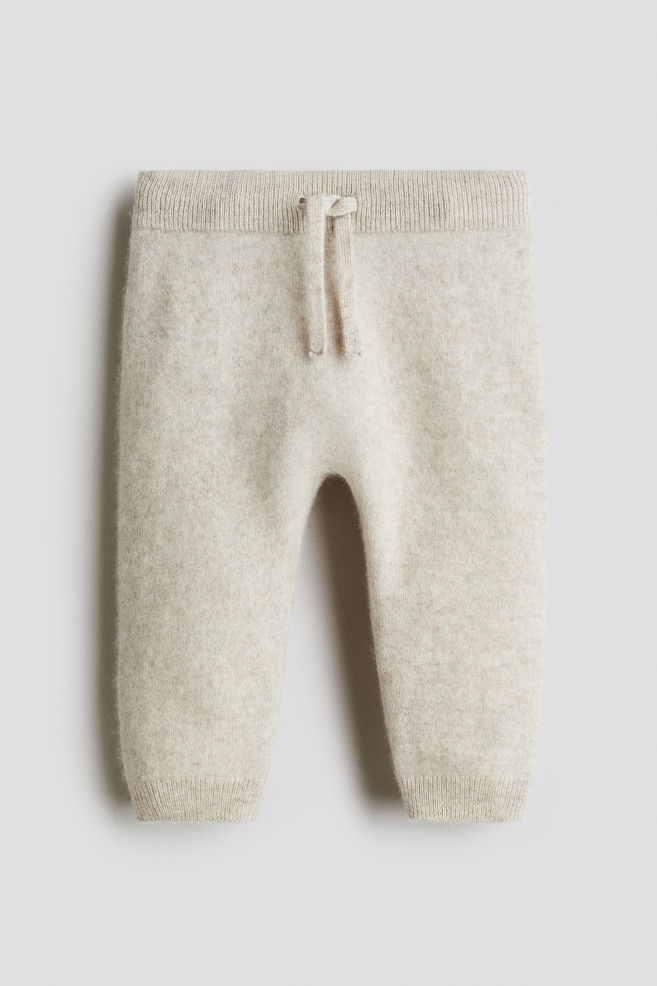 Strickhose aus Kaschmir - Hellbeige - 1