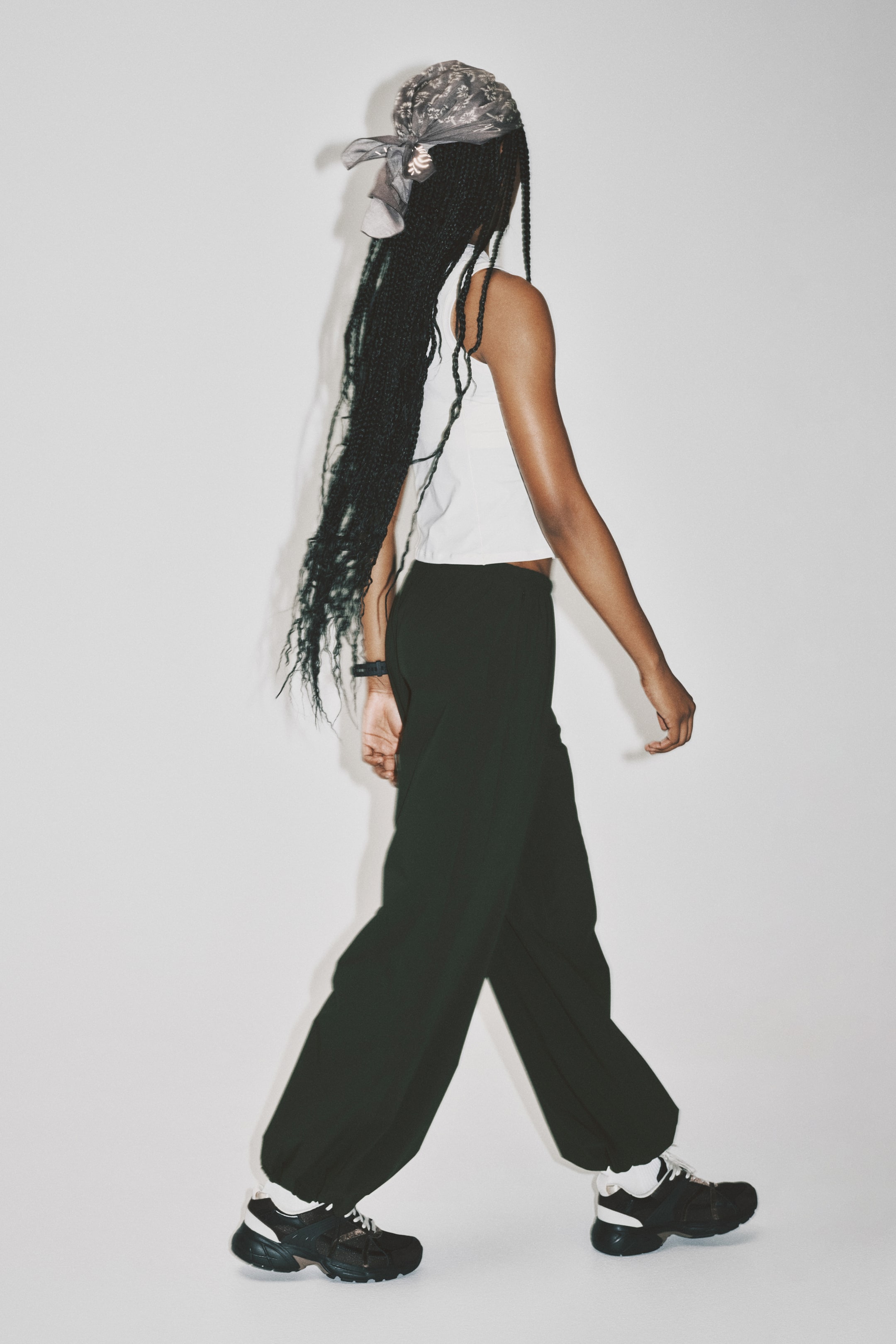 Relaxed-Fit Nylon Sports Track Pants
