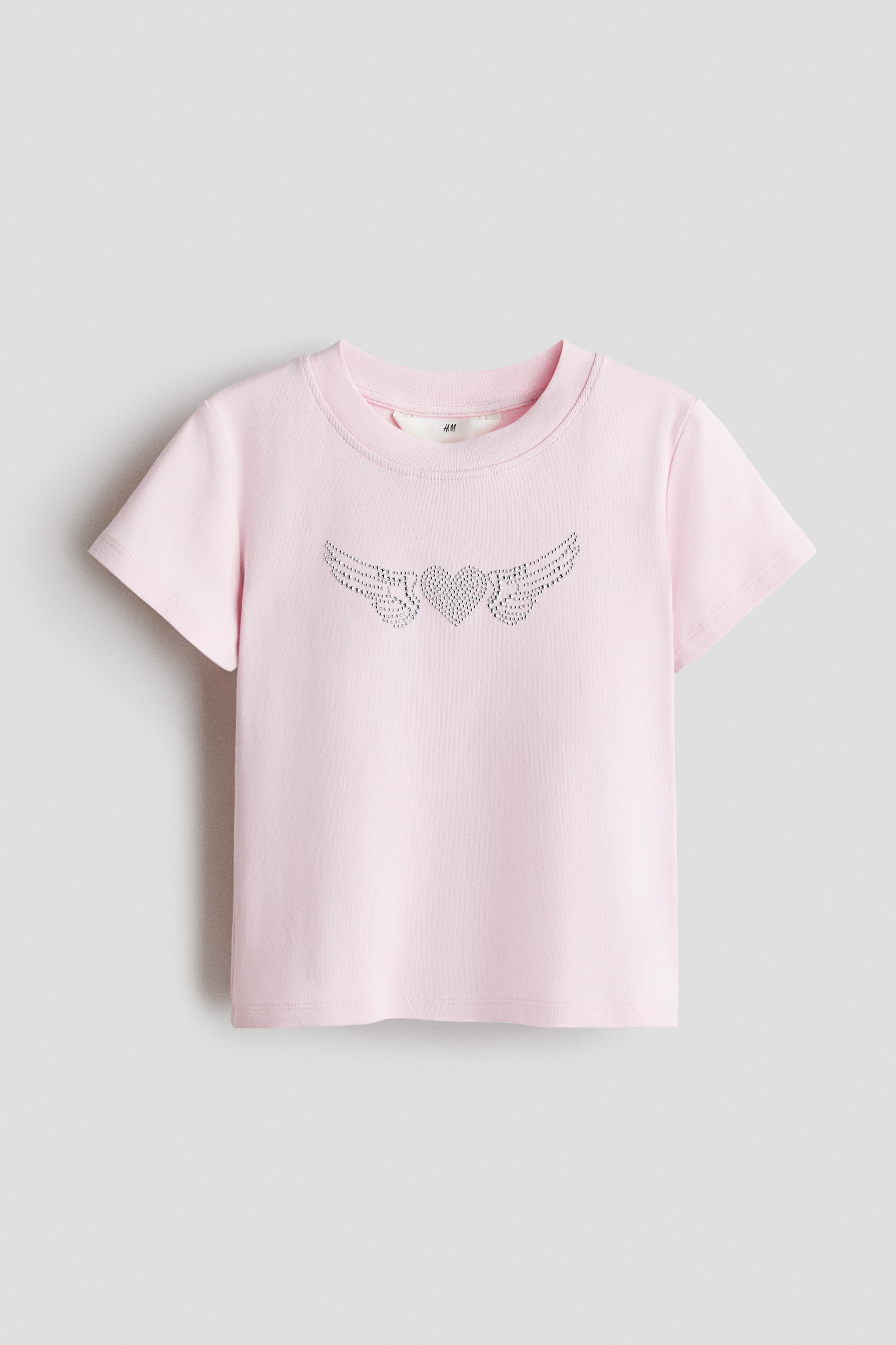 Kuvakoristeinen T-paita Vaaleanroosa/Sydän - Size: 170 (14Y+) - H&M
