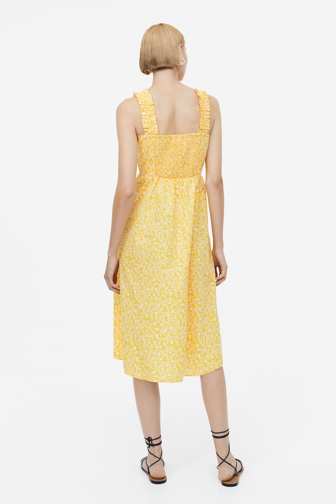 Patterned dress - Yellow/Floral/Bright blue/Patterned - 6