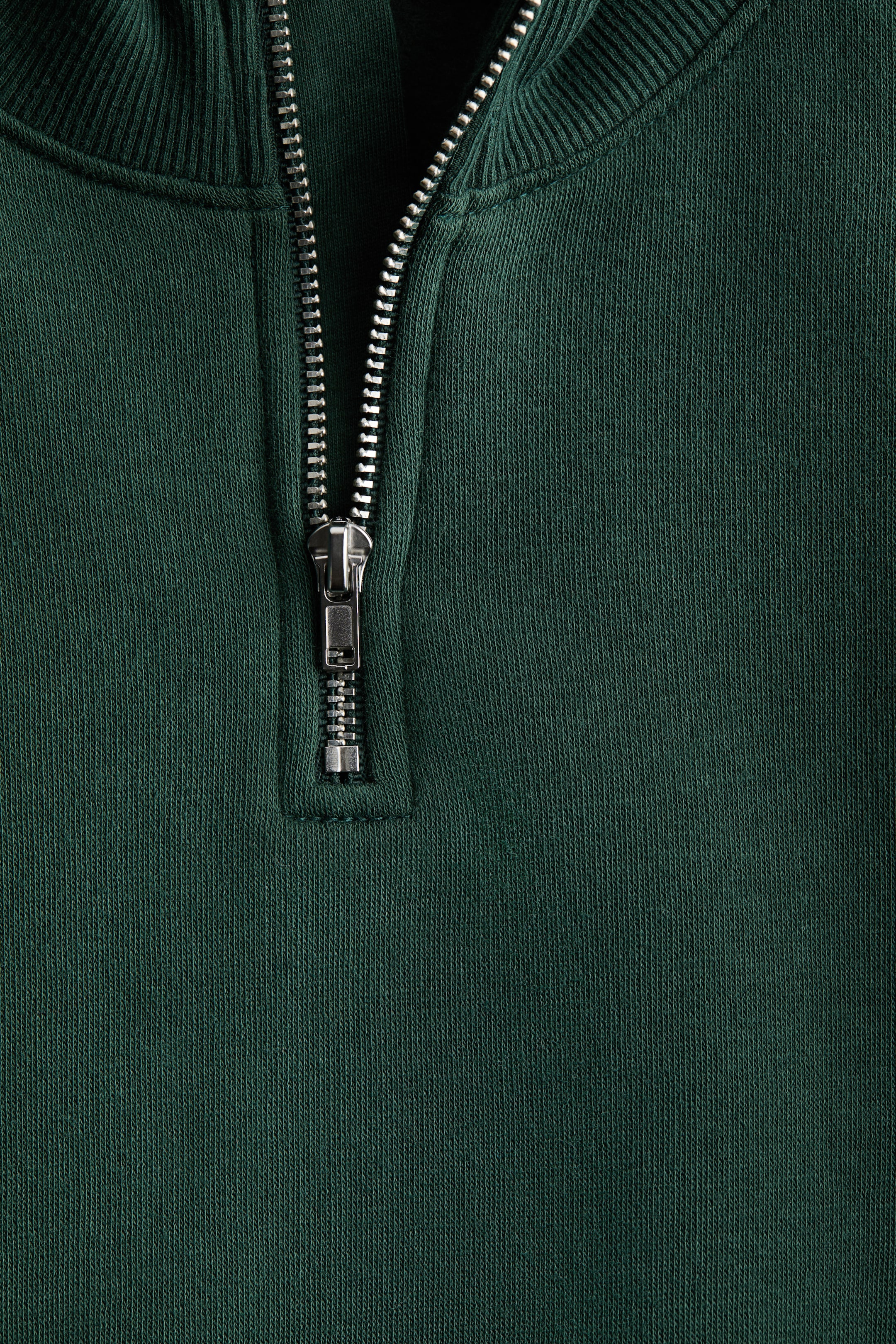 Half-Zip Brushed-Inside Sweatshirt
