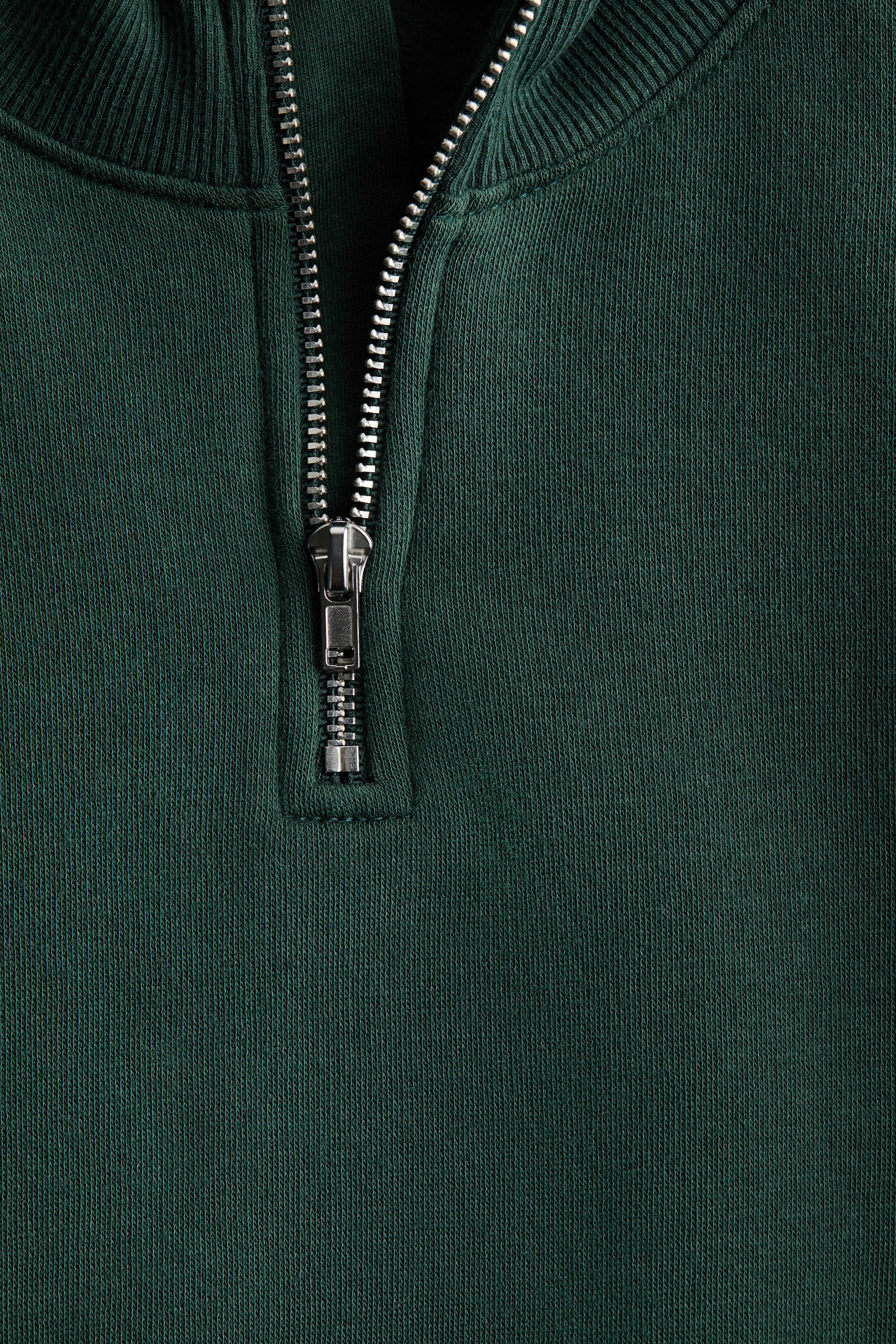 Half-Zip Brushed-Inside Sweatshirt