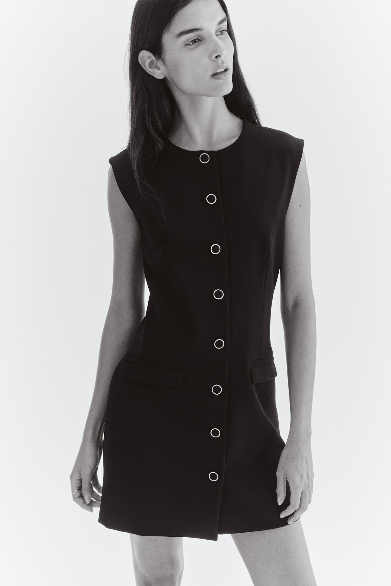 Vestido chaleco Negro Ladies H&M MX