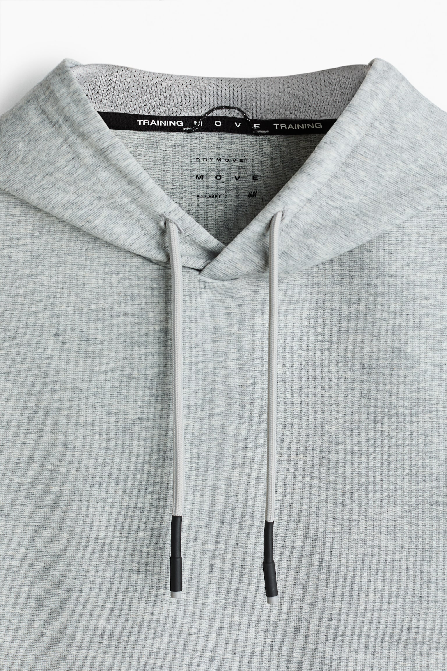 DryMove™標準剪裁無袖運動連帽上衣 - 混灰色/黑色/海軍藍 - 8