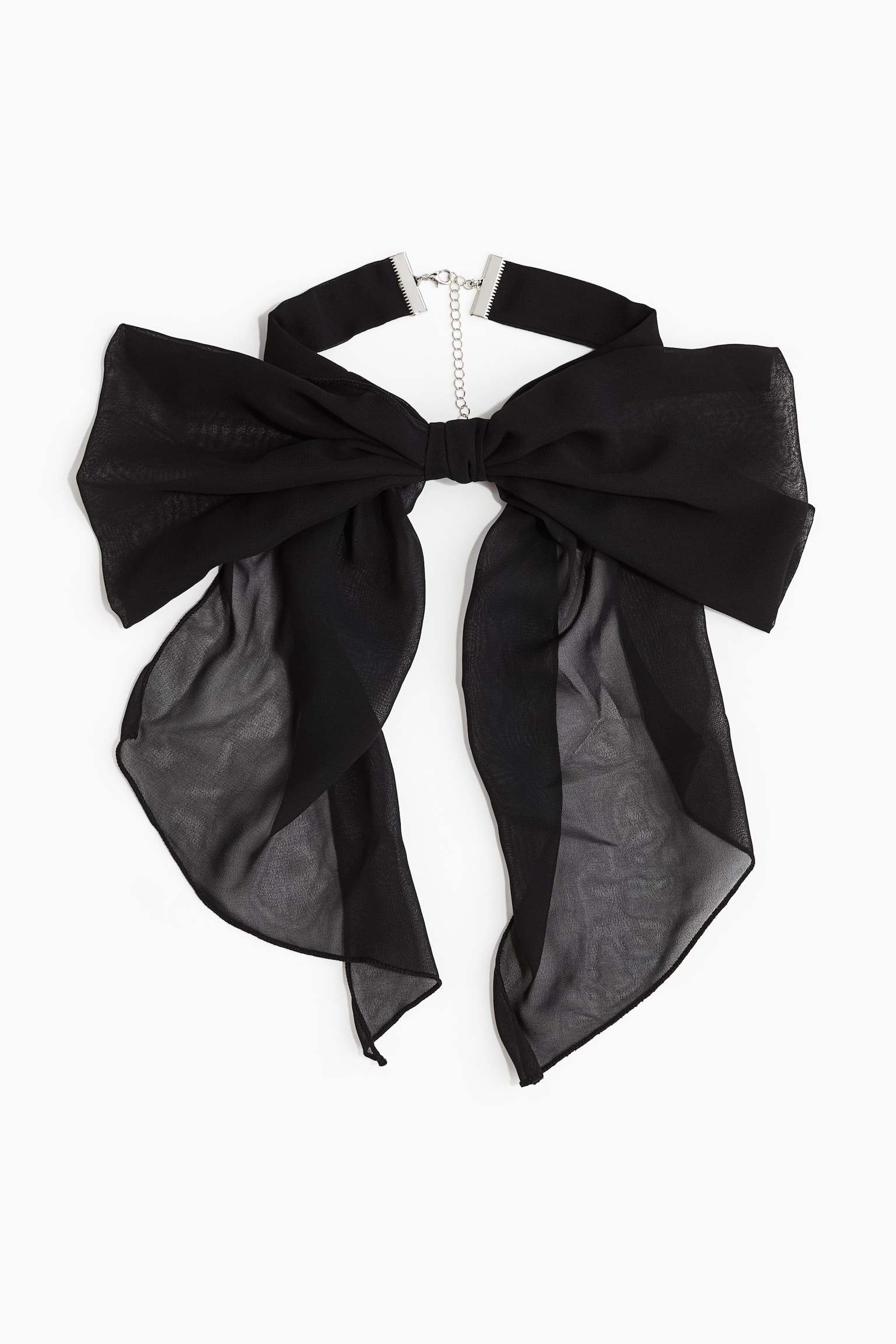 Bow necklace - Black - 2