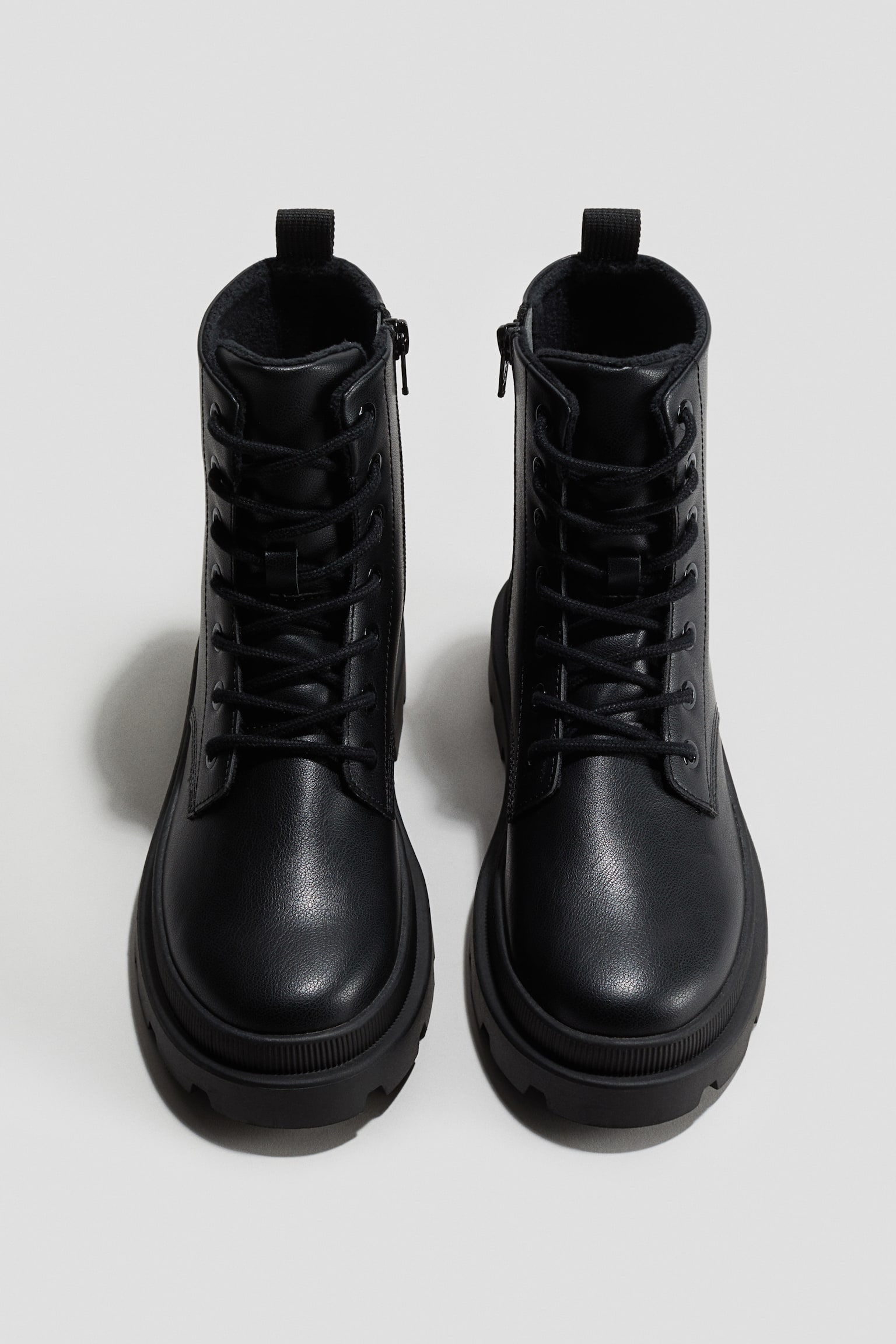 Детские ботинки H&M Chunky Lace-Up, цвет: Чёрный — фото 2