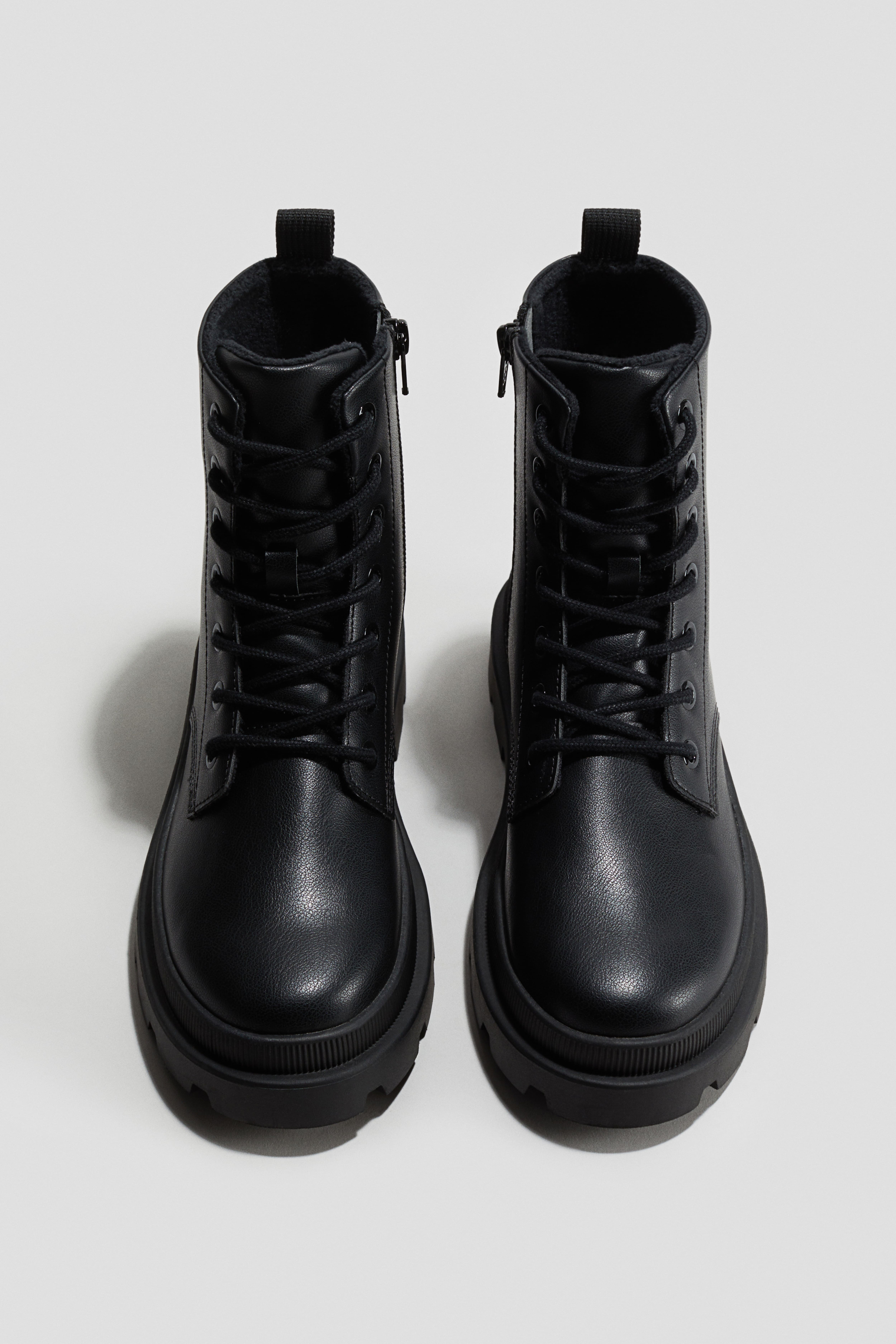 Chunky Lace-Up Boots