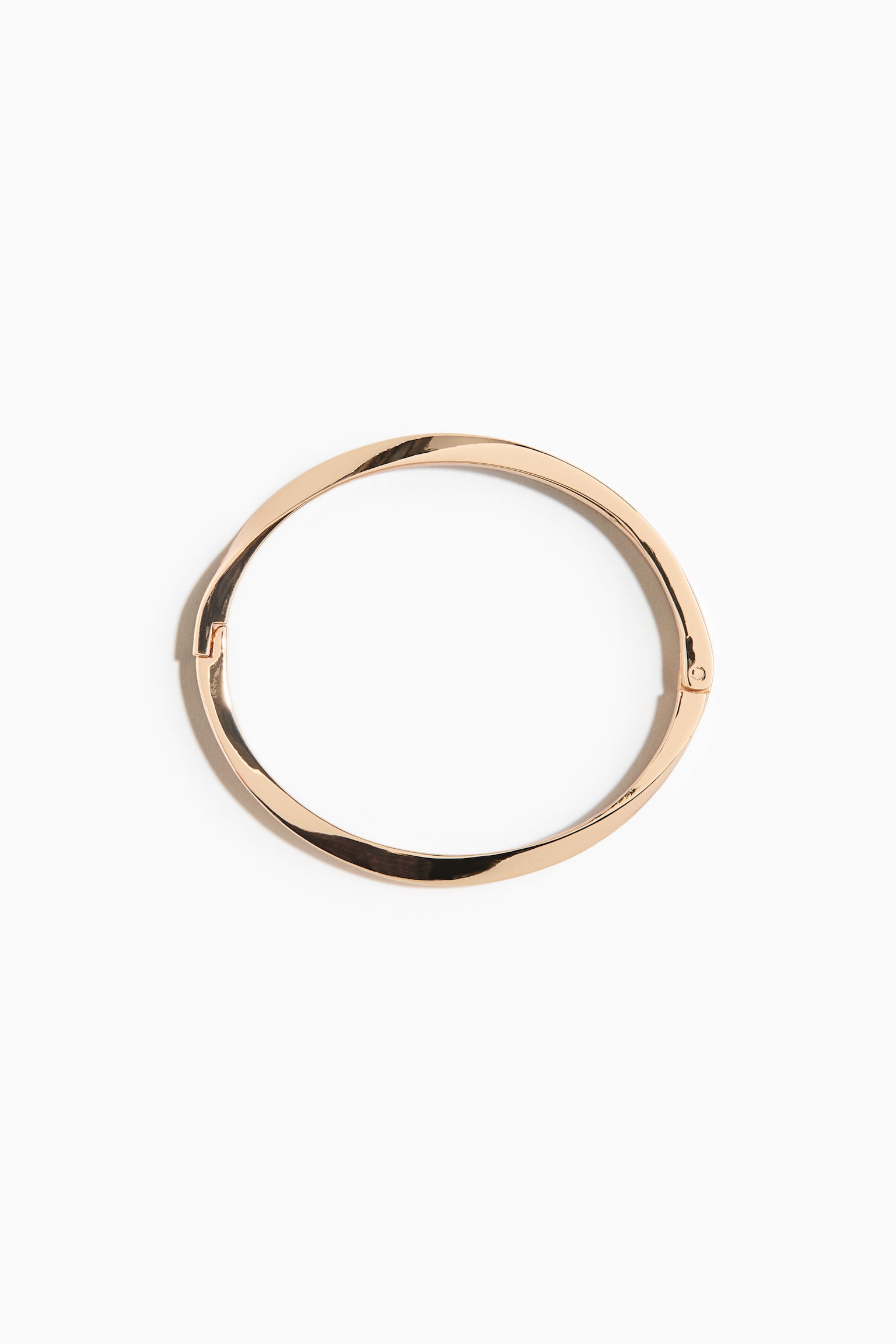 Hinged Cuff Bracelet - Gold-colored