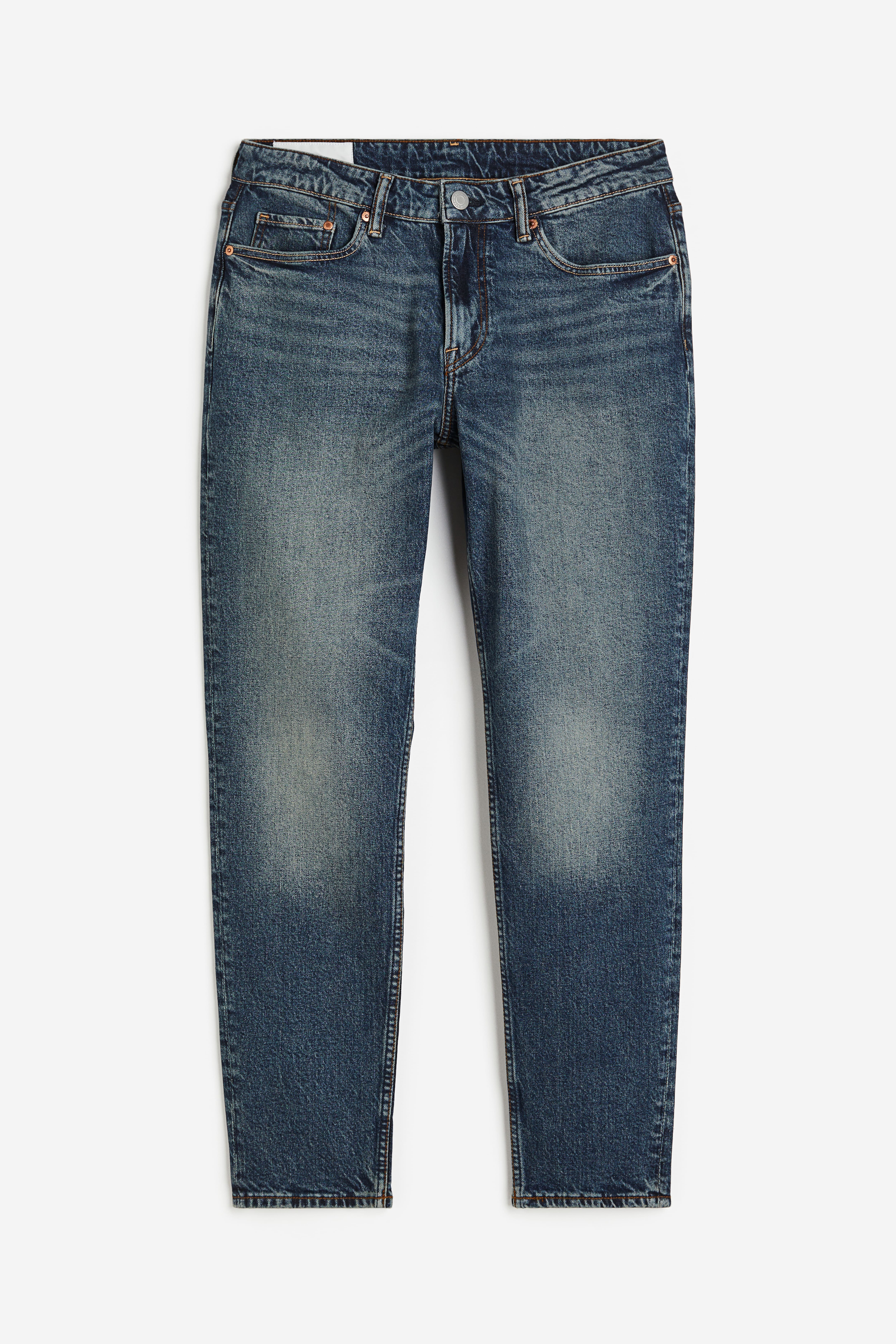 Regular Tapered Jeans - Donker Denimblauw - HEREN | H&M NL