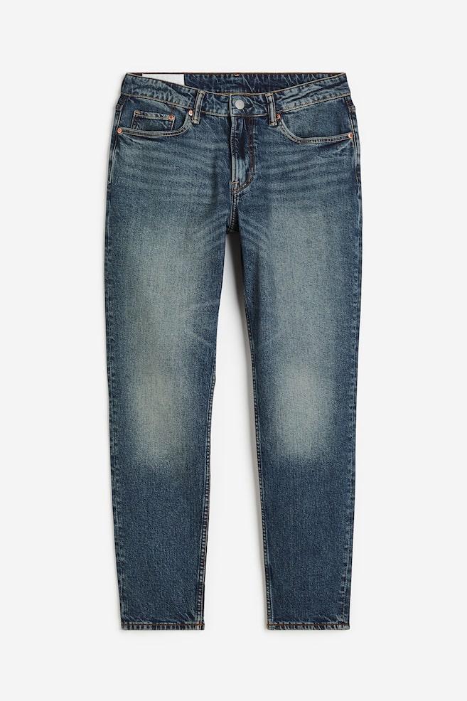 Regular Tapered Jeans - Bleu denim foncé/Bleu denim clair/Noir/No fade black/Beige/dc/dc - 2
