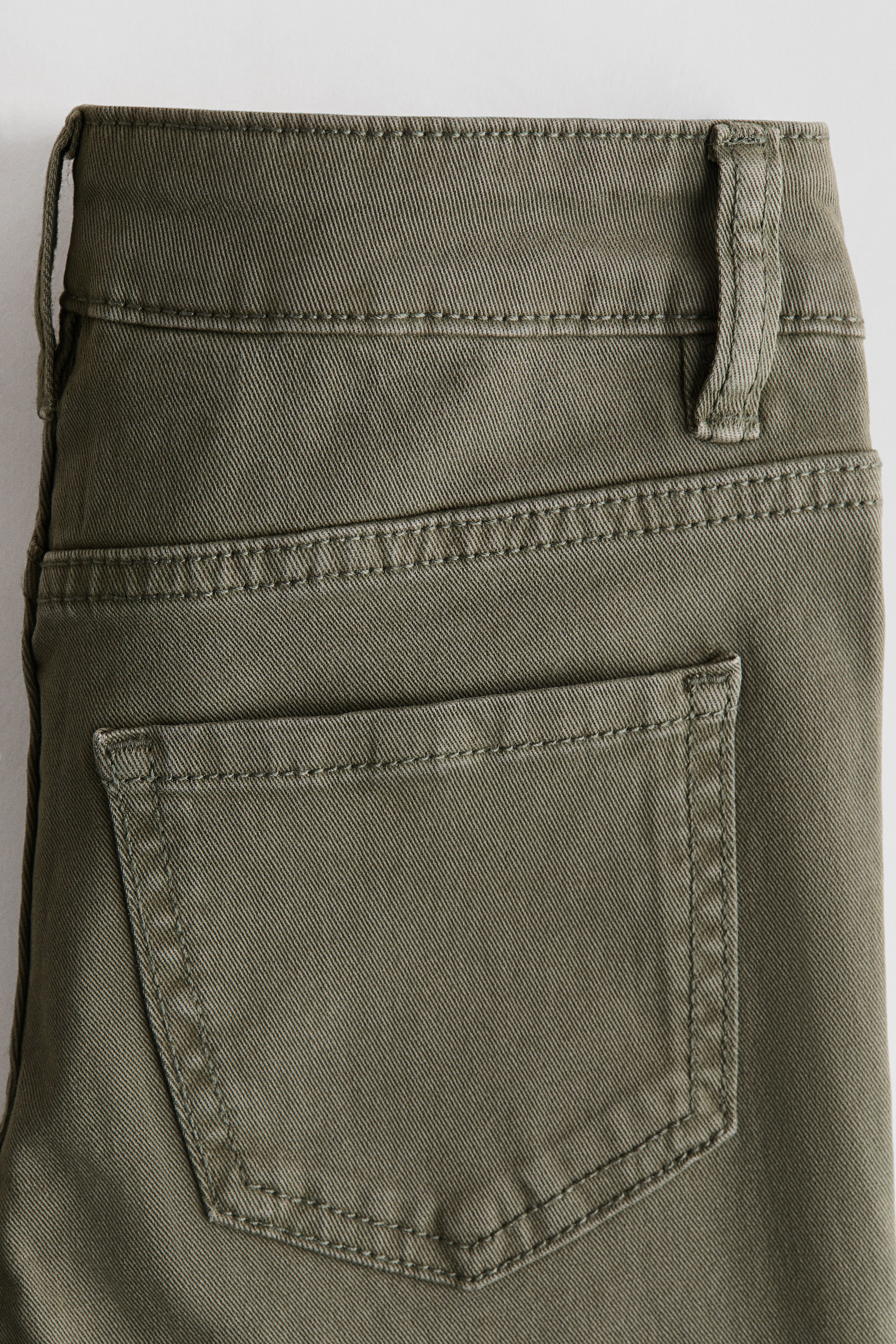 Stud-Detail Twill Pants