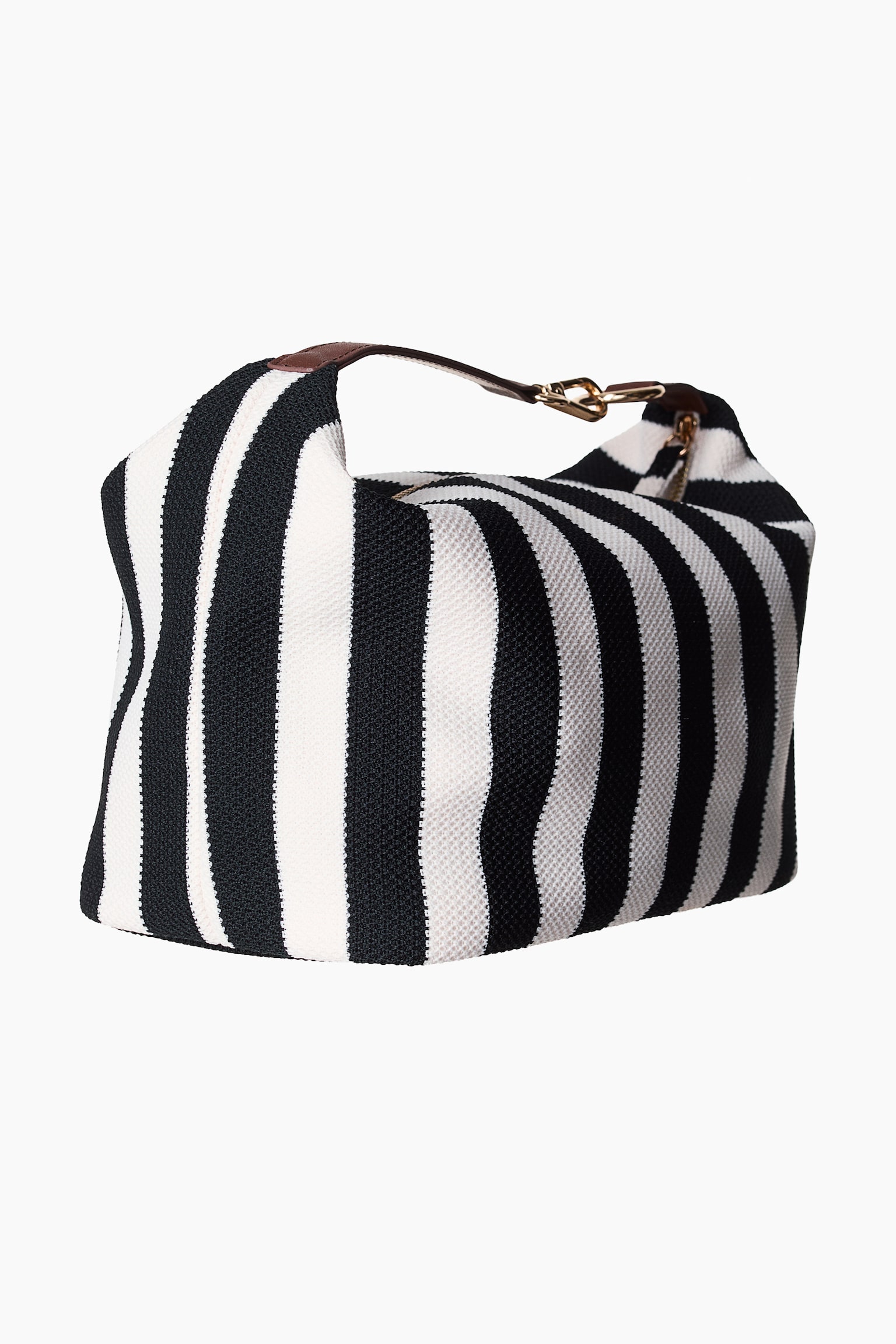 Wash bag - Black/White striped - 3