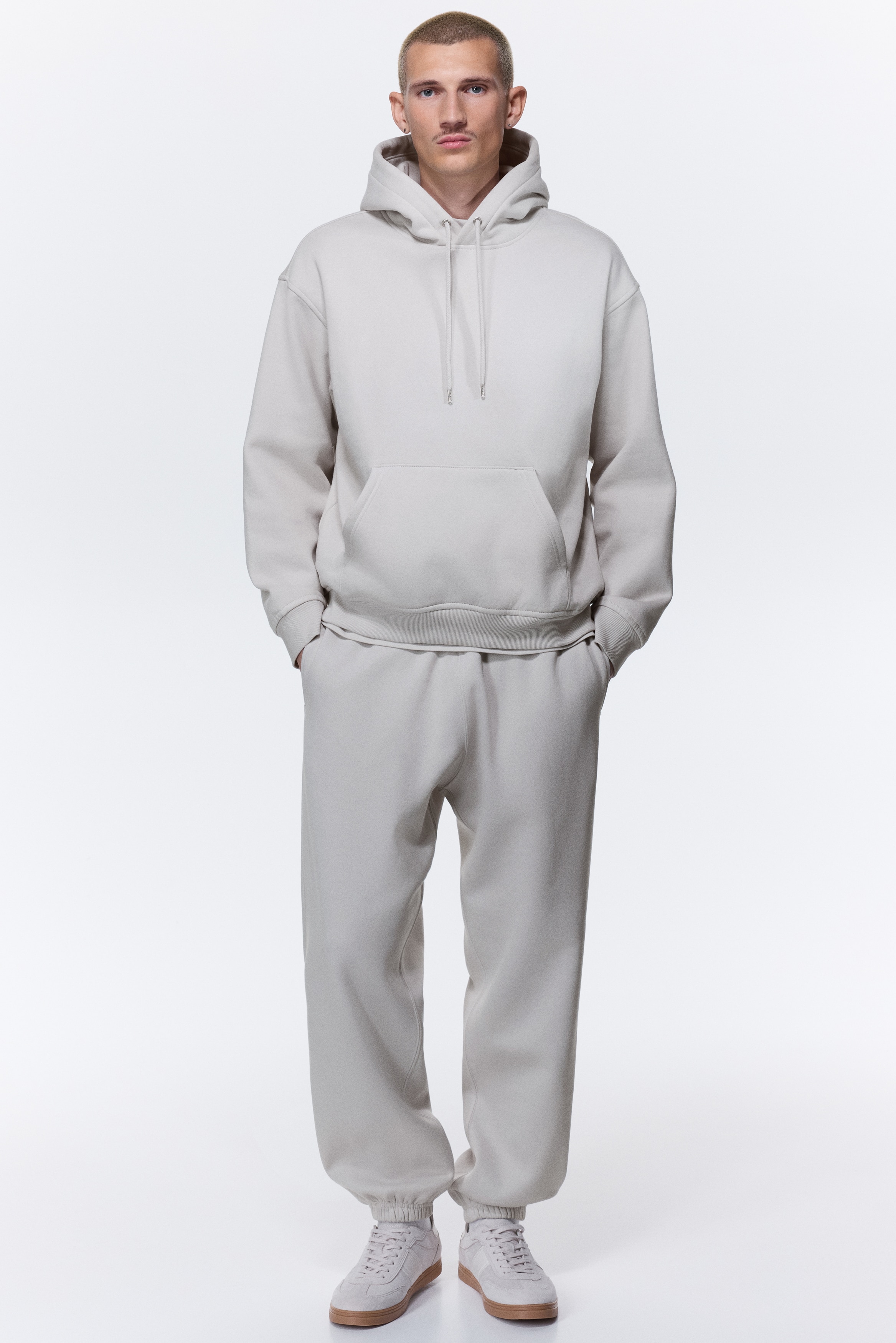 Pantalon en molleton Relaxed Fit - Gris clair/Noir/Bleu foncé/Gris chiné/Gris/Marron foncé/Marron/Gris/Blanc