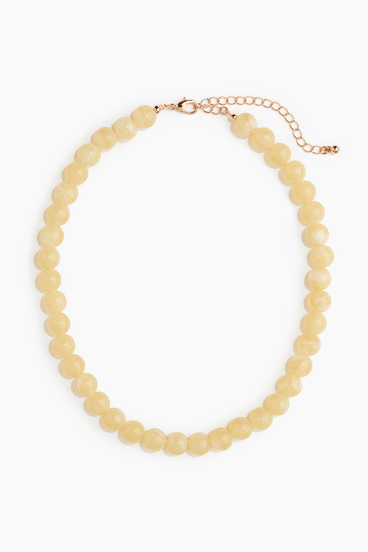 H&M Women's Light yellow Beaded Necklace | H&M US