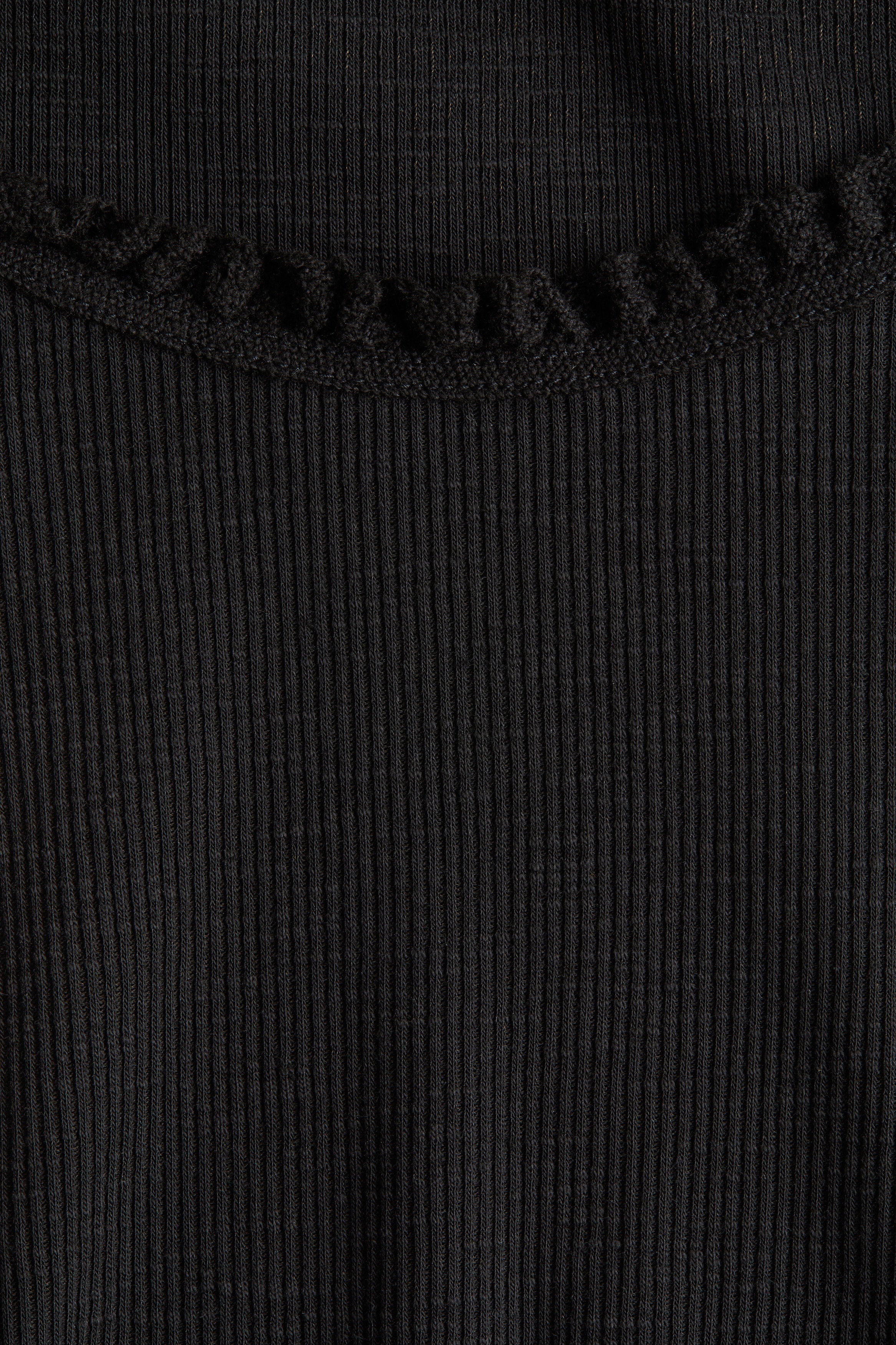 Lace-trimmed top