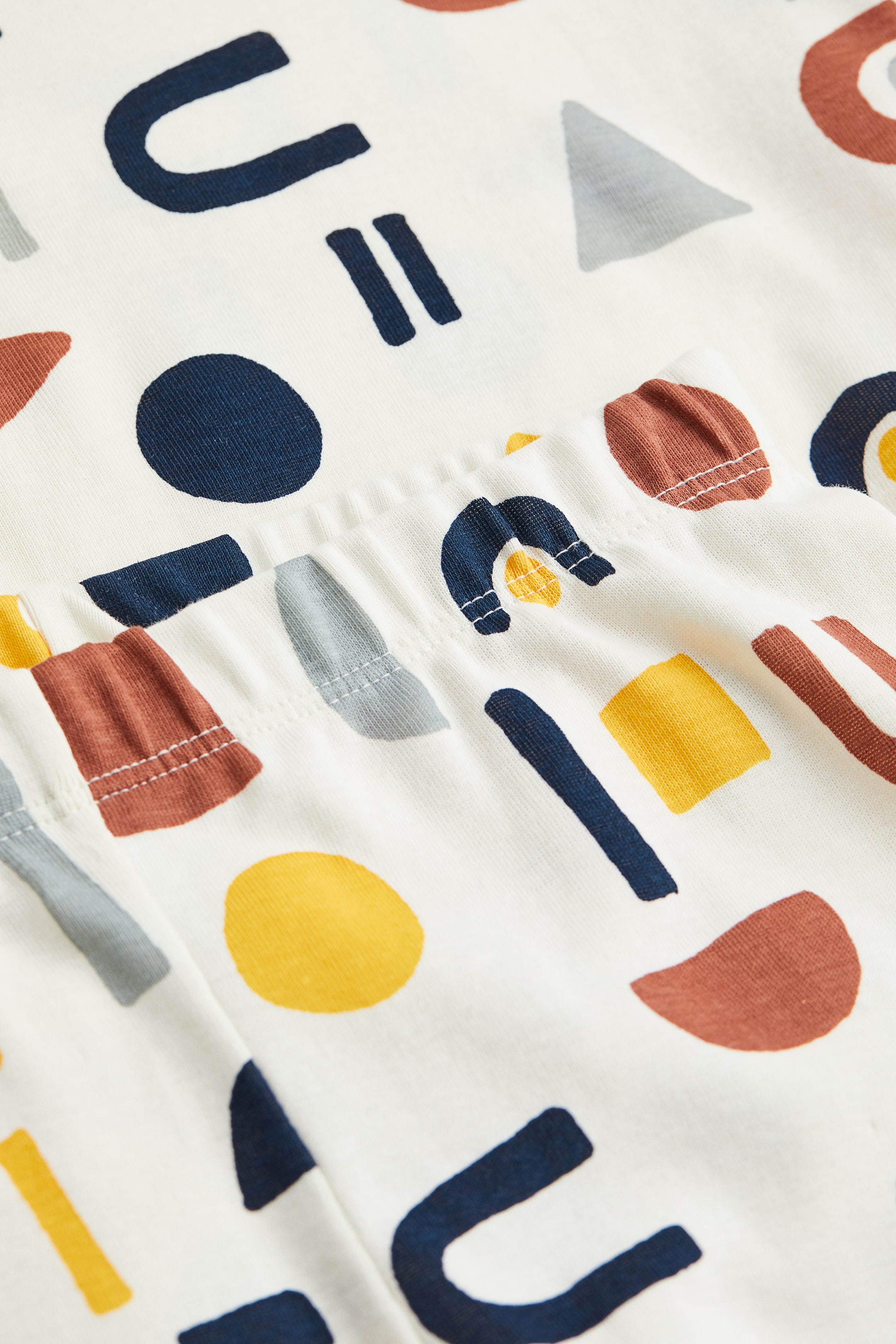 View larger image: Jersey Pyjama - Natural white/Pattern - Kids | H&M AU 2