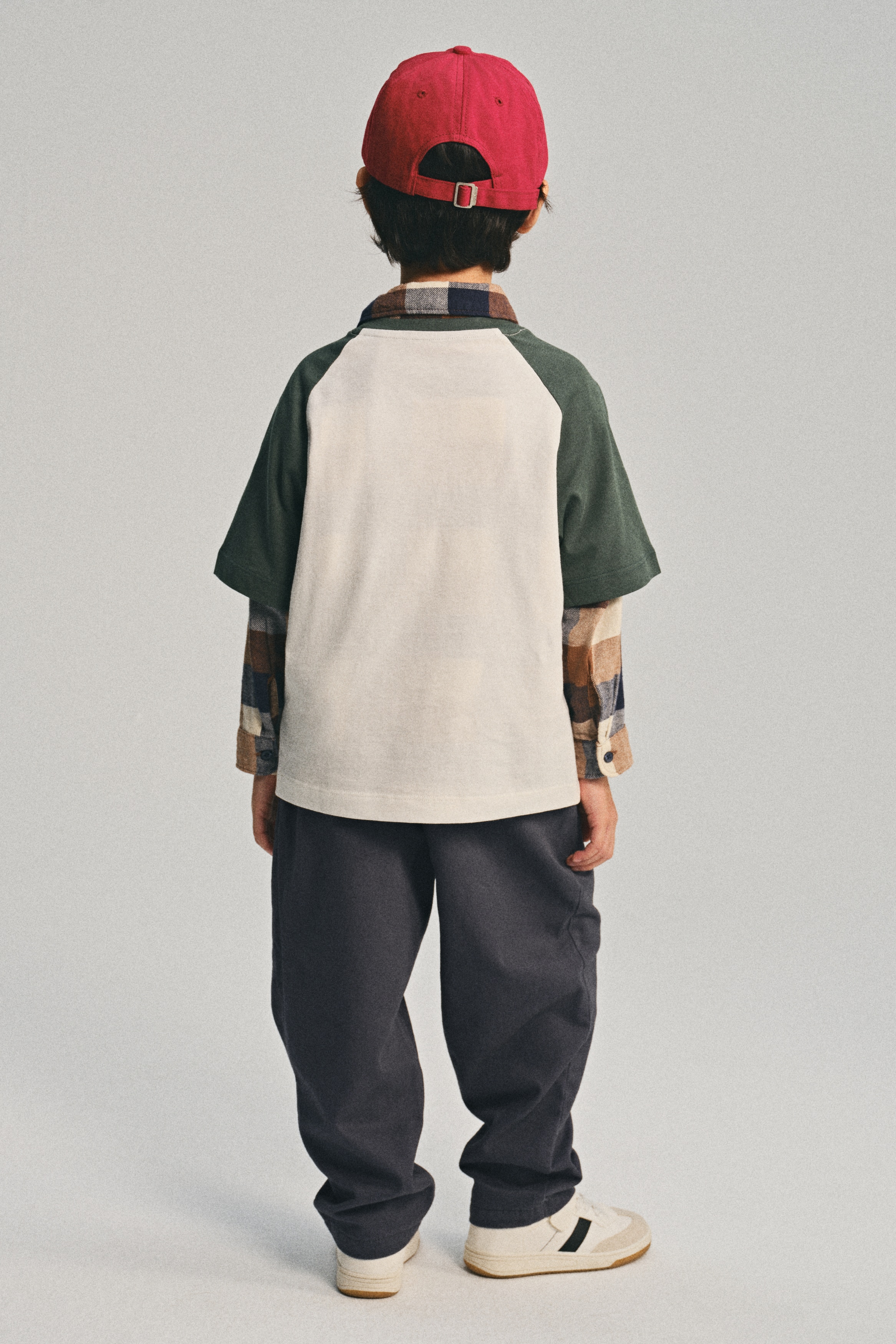 H & M - コットンツイルジョガーパンツ - グレー H & M - コットンツイルジョガーパンツ - グレー