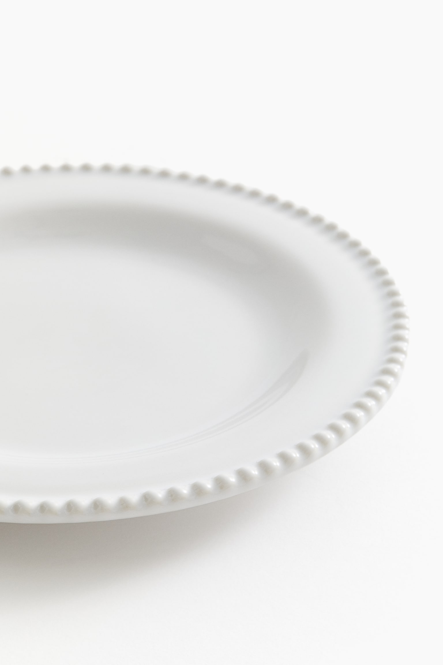 Stoneware plate - White - 3