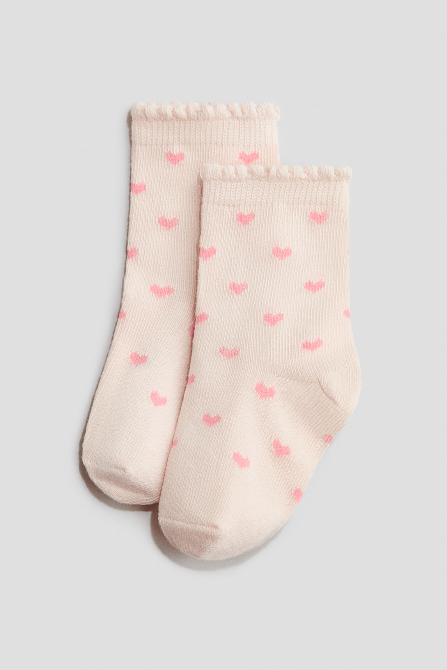 7-pack socks - Light pink/Hearts/Light blue/Dinosaurs/Dark grey/Leopard print/Beige/Pink spotted - 2