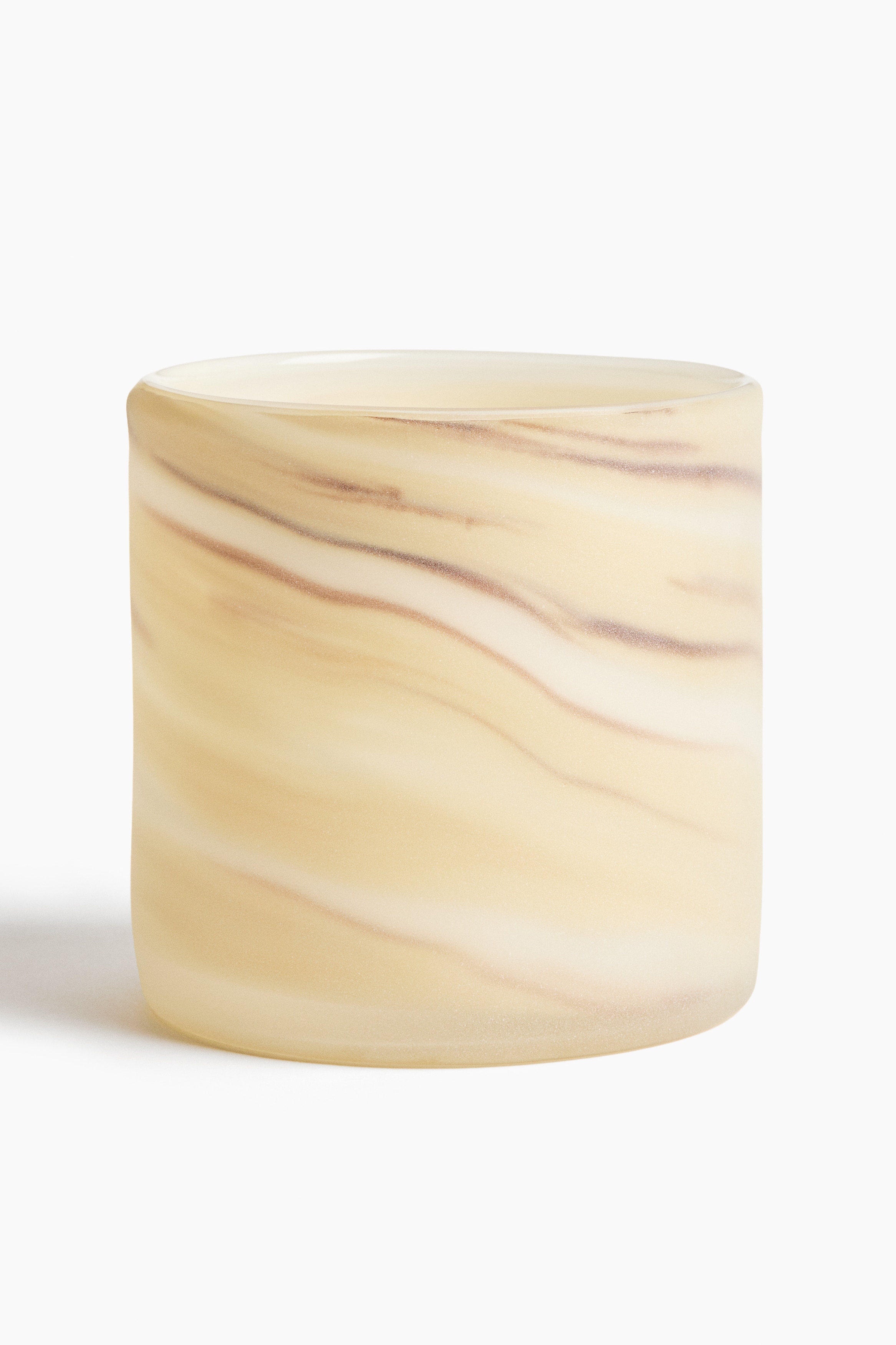 Glass tealight holder