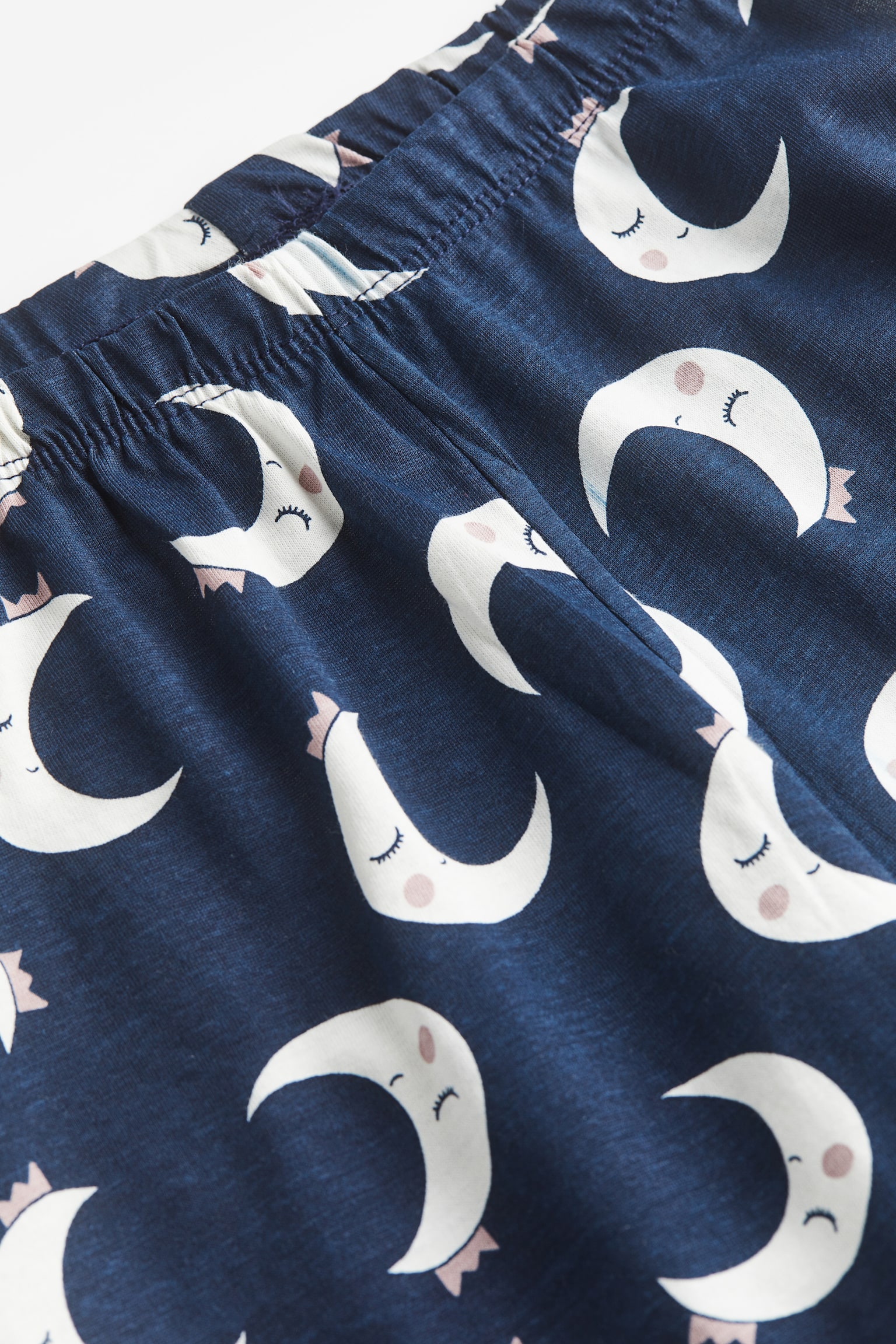 Bộ đồ ngủ jersey cotton - Màu xanh dương đậm/Mặt trăng - 2