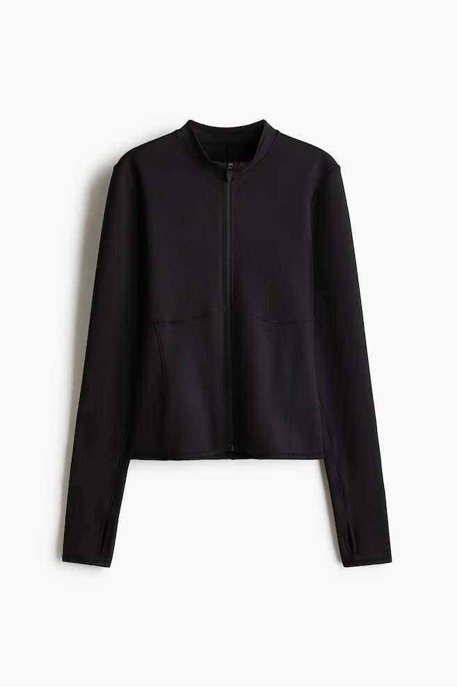 Warm Activewear Jacket with DryMove™ - Black - 1