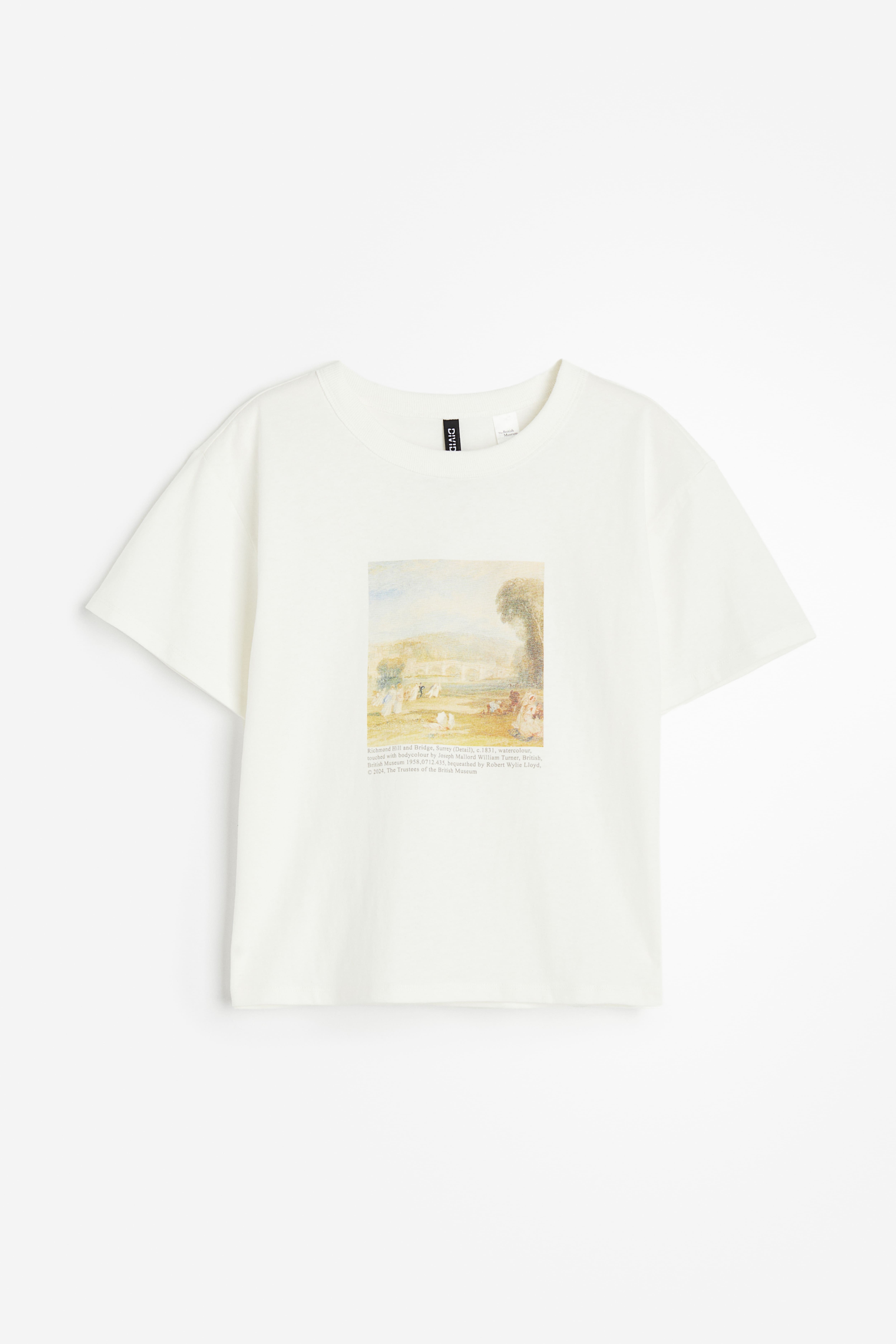 Printed T-shirt - Cream/The British Museum - Ladies | H&M US