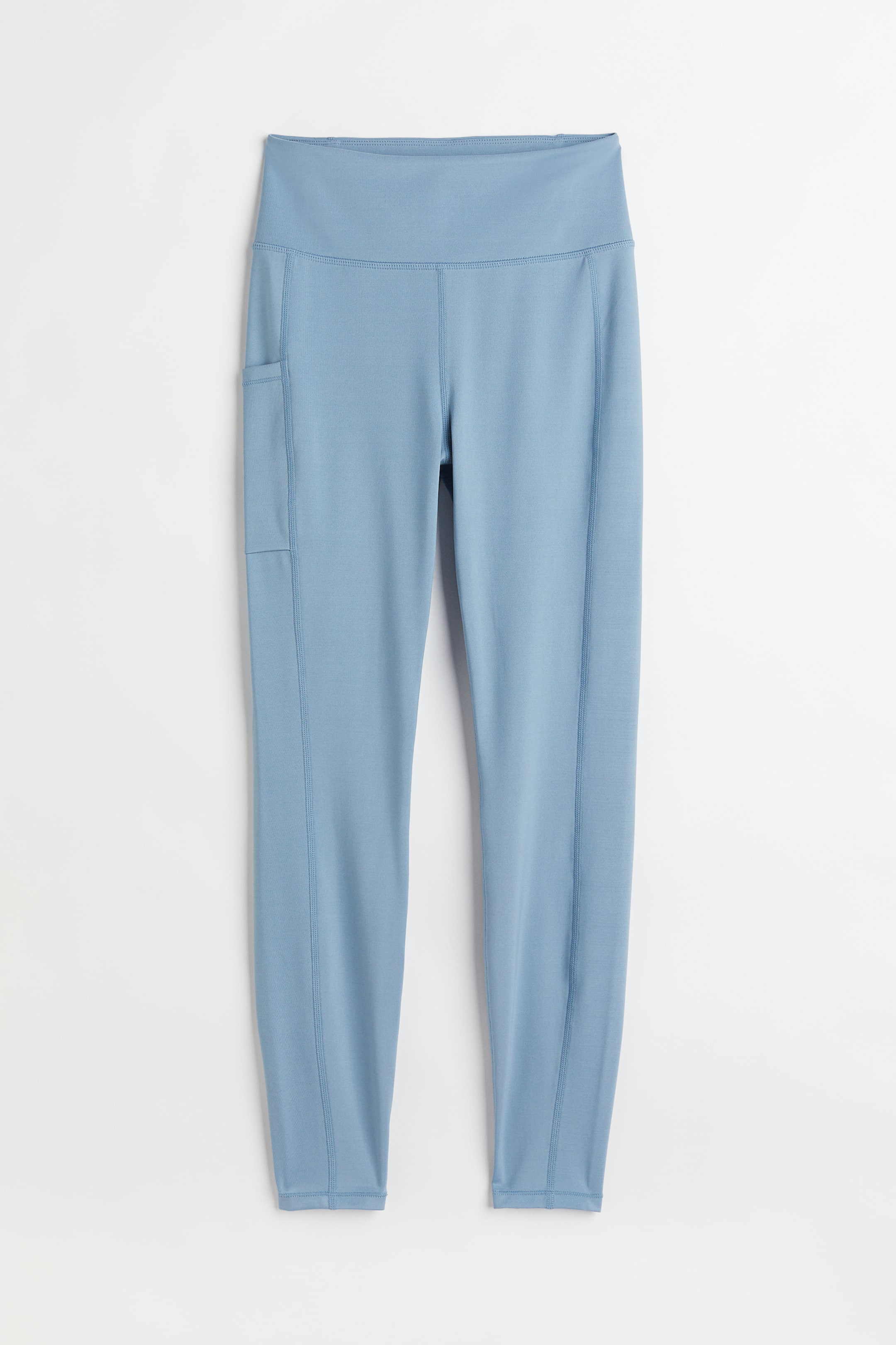 查看大圖: 口袋細節緊身運動褲 - 淺藍色 - Ladies | H&M 1