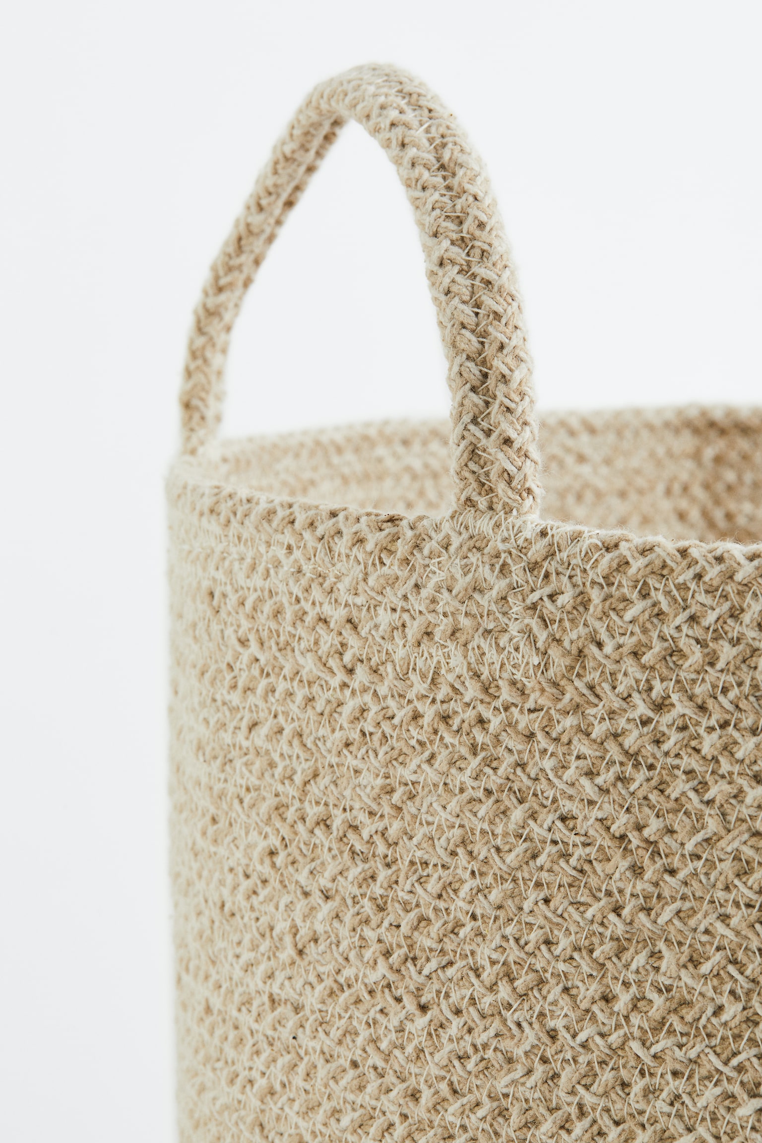 Cotton storage basket - Light beige - 4