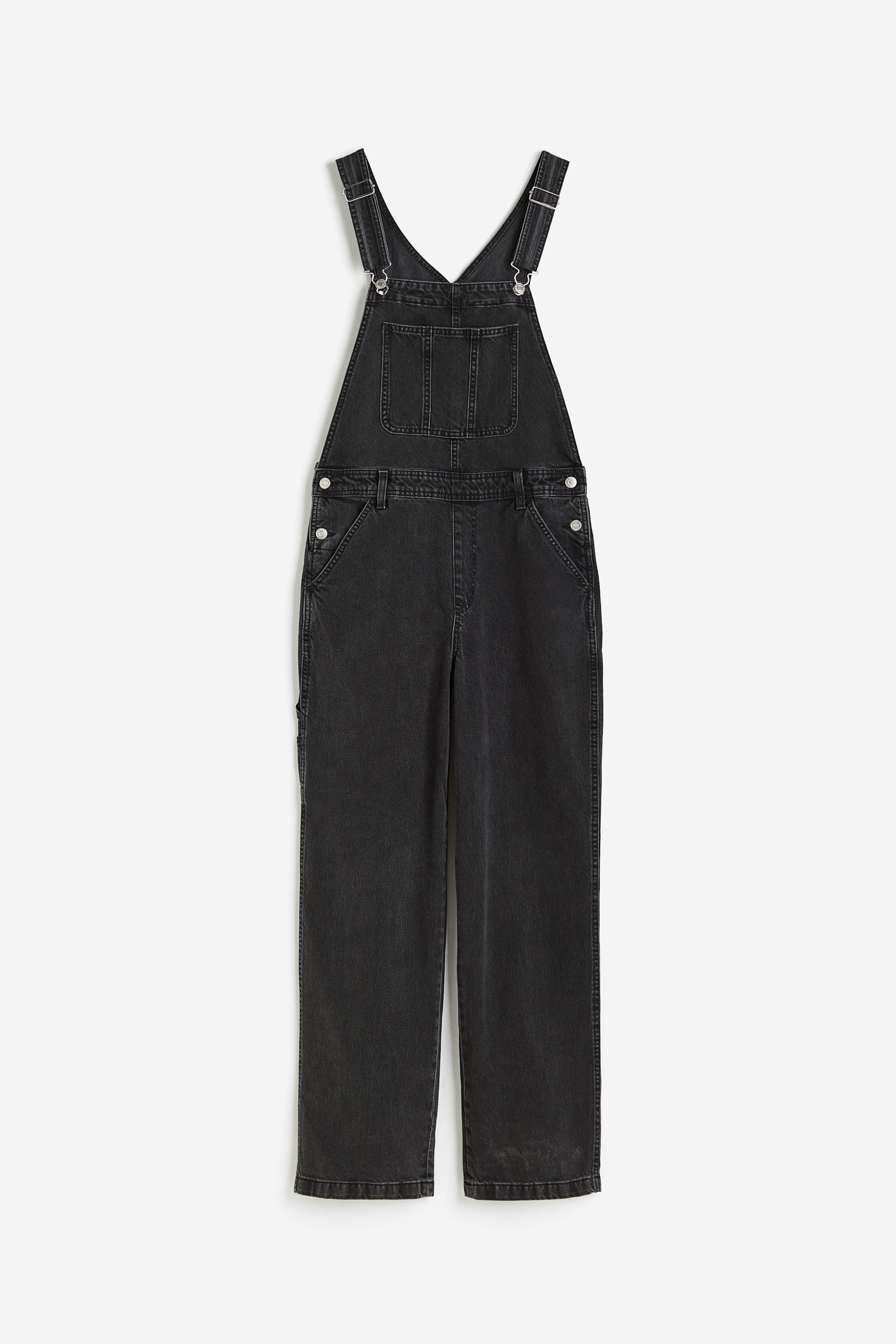 Straight Denim Overalls