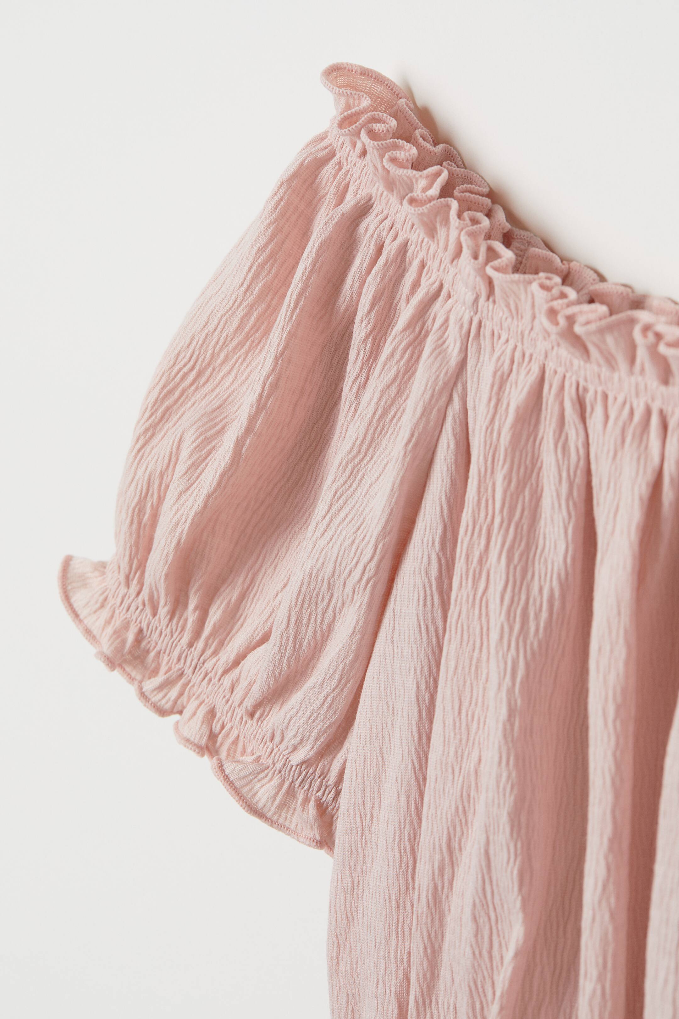 View larger image: Off-the-shoulder top - Powder pink - Ladies | H&M 2